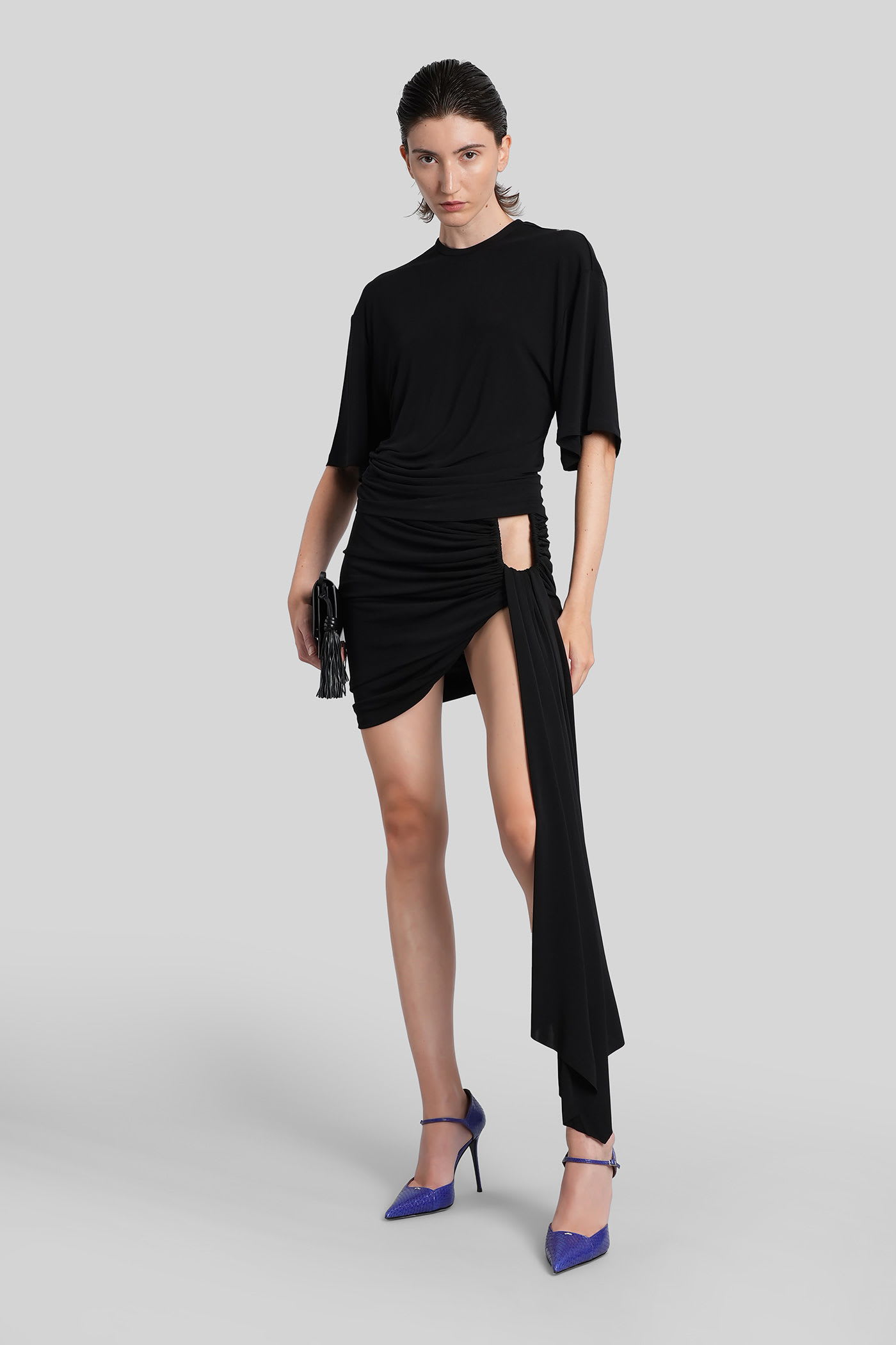 Christopher Esber T-shirt In Black Viscose In Black