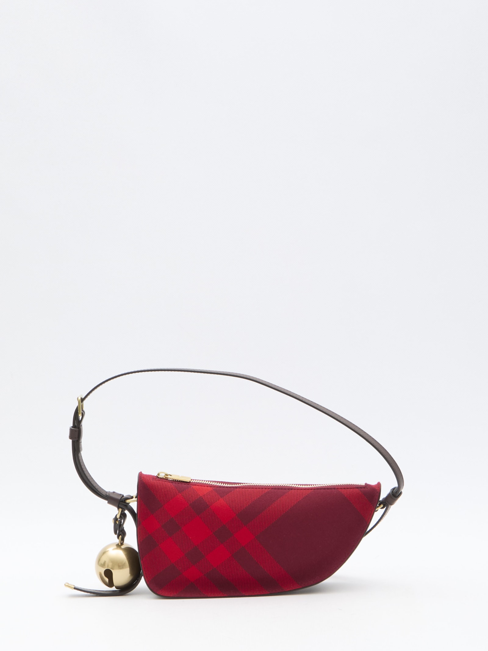 Burberry Red Mini Shield Sling Bag