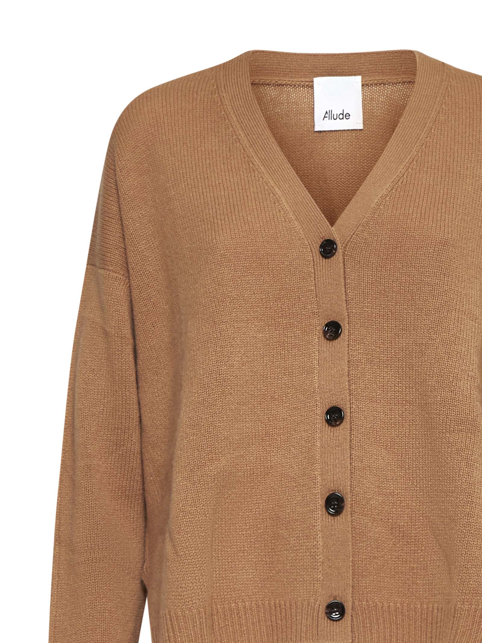 Shop Allude Sweater In Camel