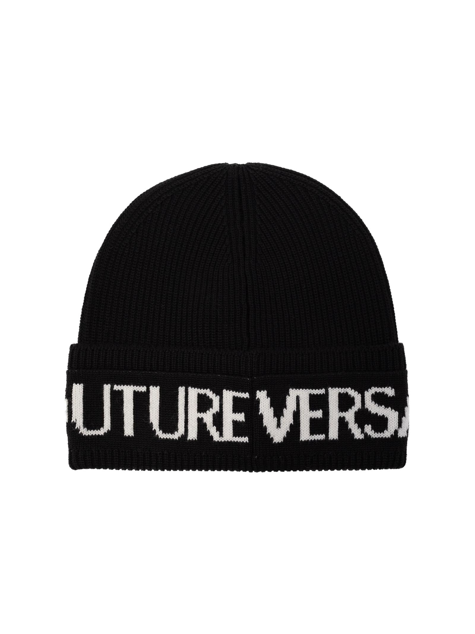 Shop Versace Jeans Couture Hat In Black/white