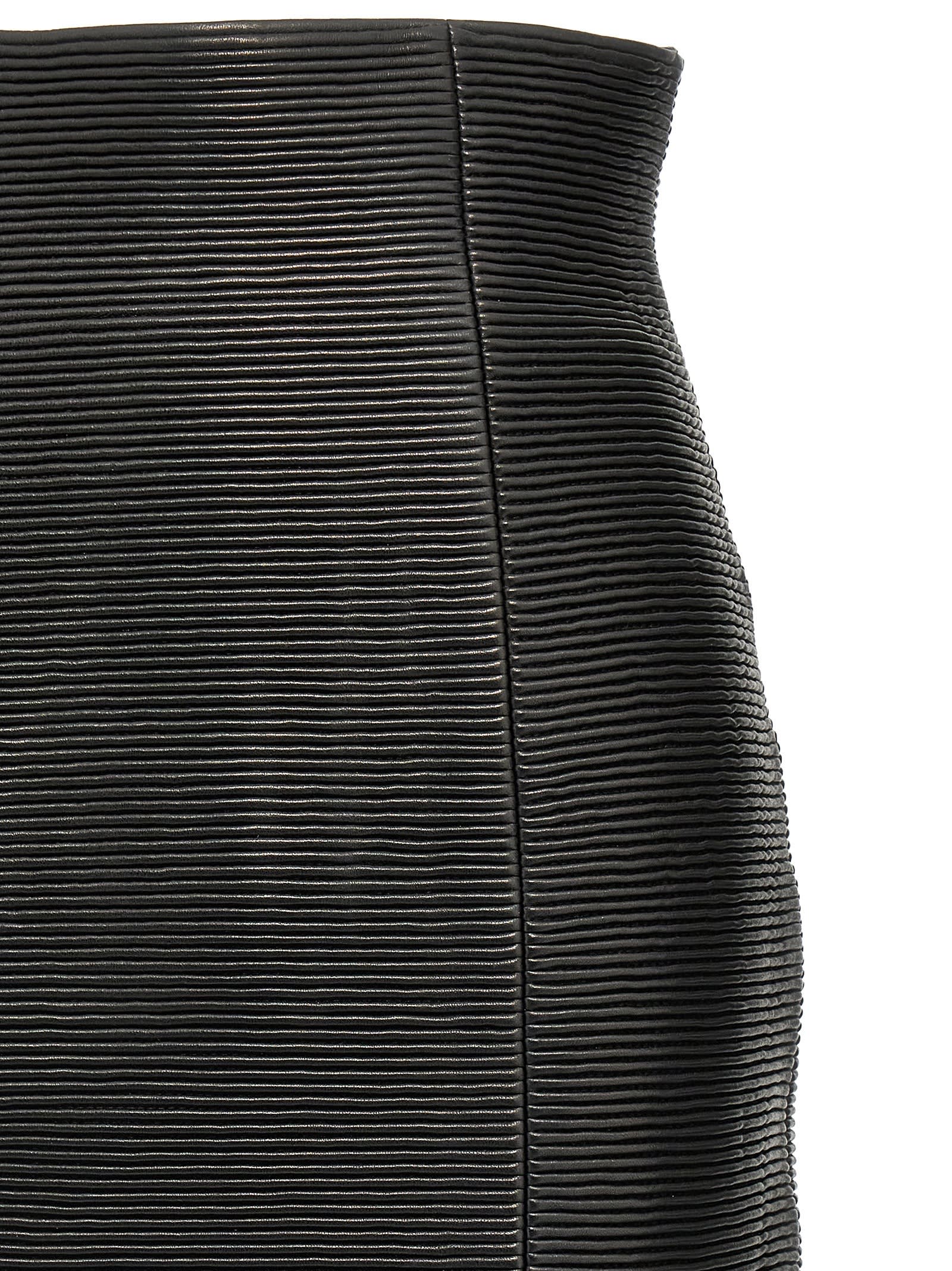Balmain Hw Rolled Skirts In Black