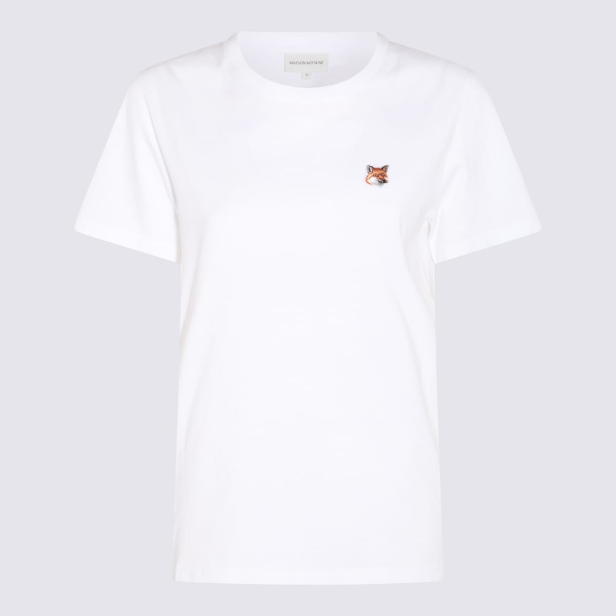 Maison Kitsuné White Cotton Fox Head T-shirt