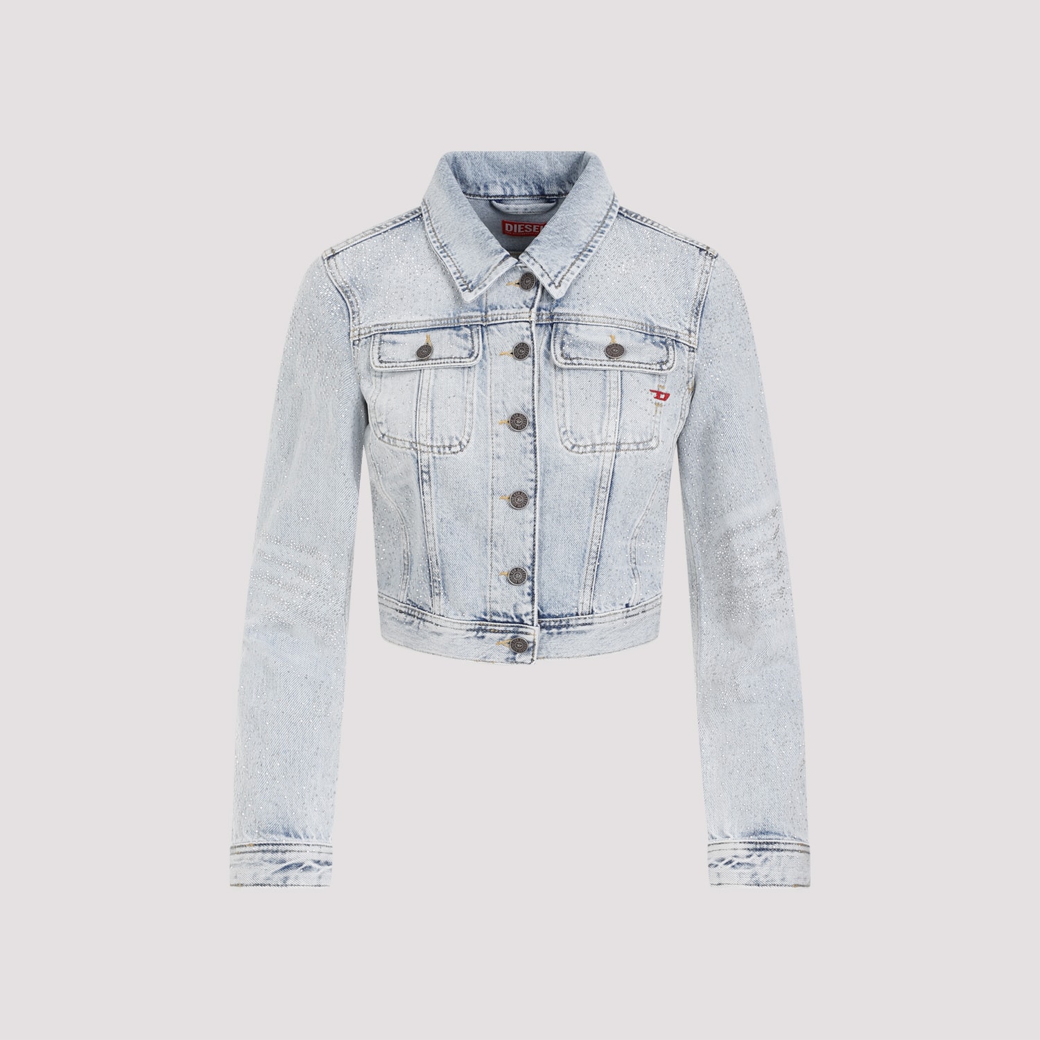 Shop Diesel De-slimmy Jacket In Denim