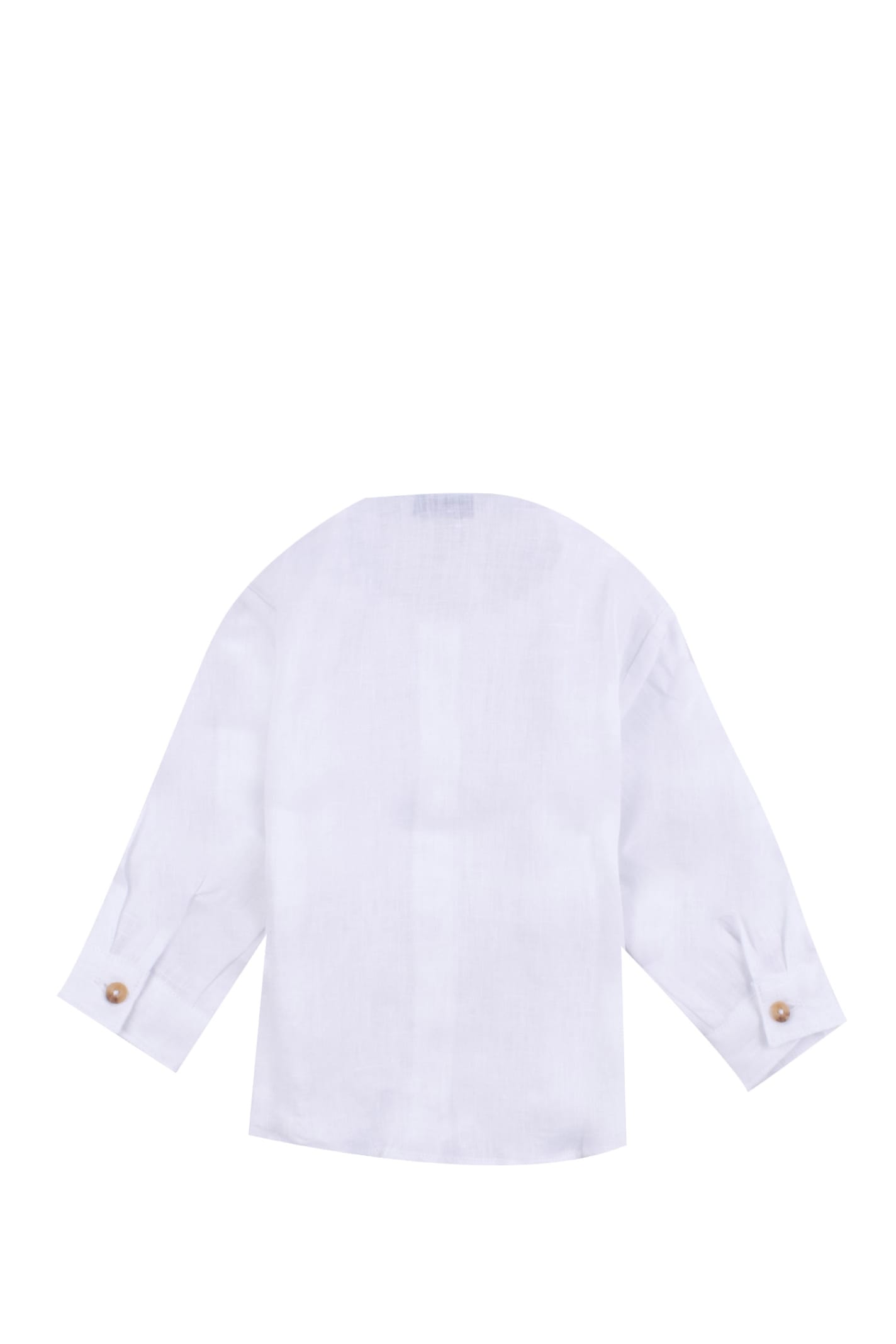 Shop Manuel Ritz Linen Shirt In White