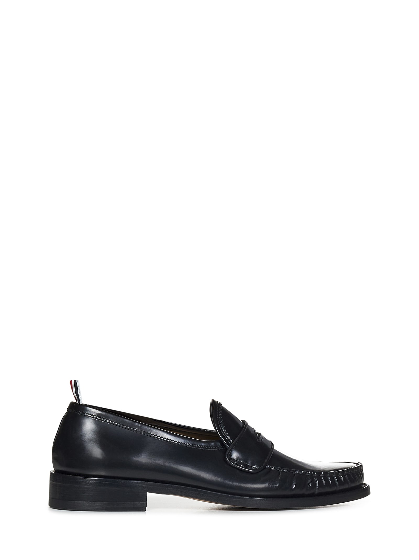 Shop Thom Browne Thome Browne College Loafers In Black