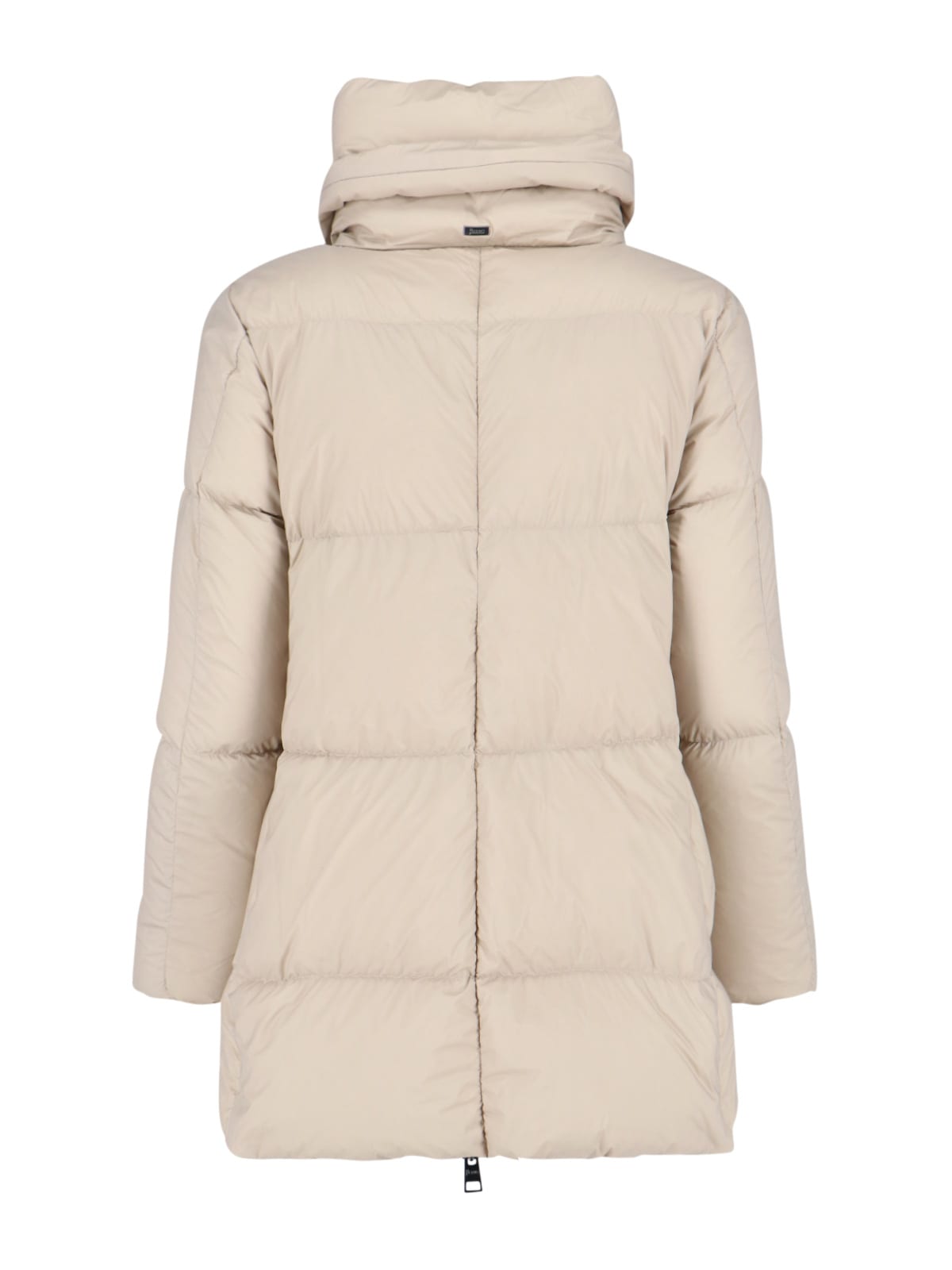 Herno Flared Down Jacket In Neutral