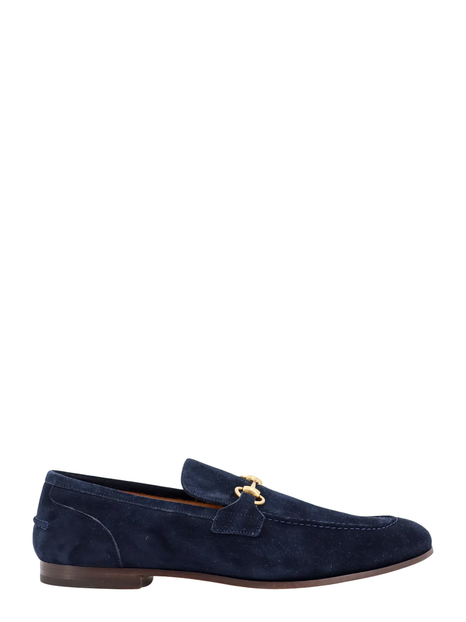 Shop Gucci Jordaan Loafer In Blue