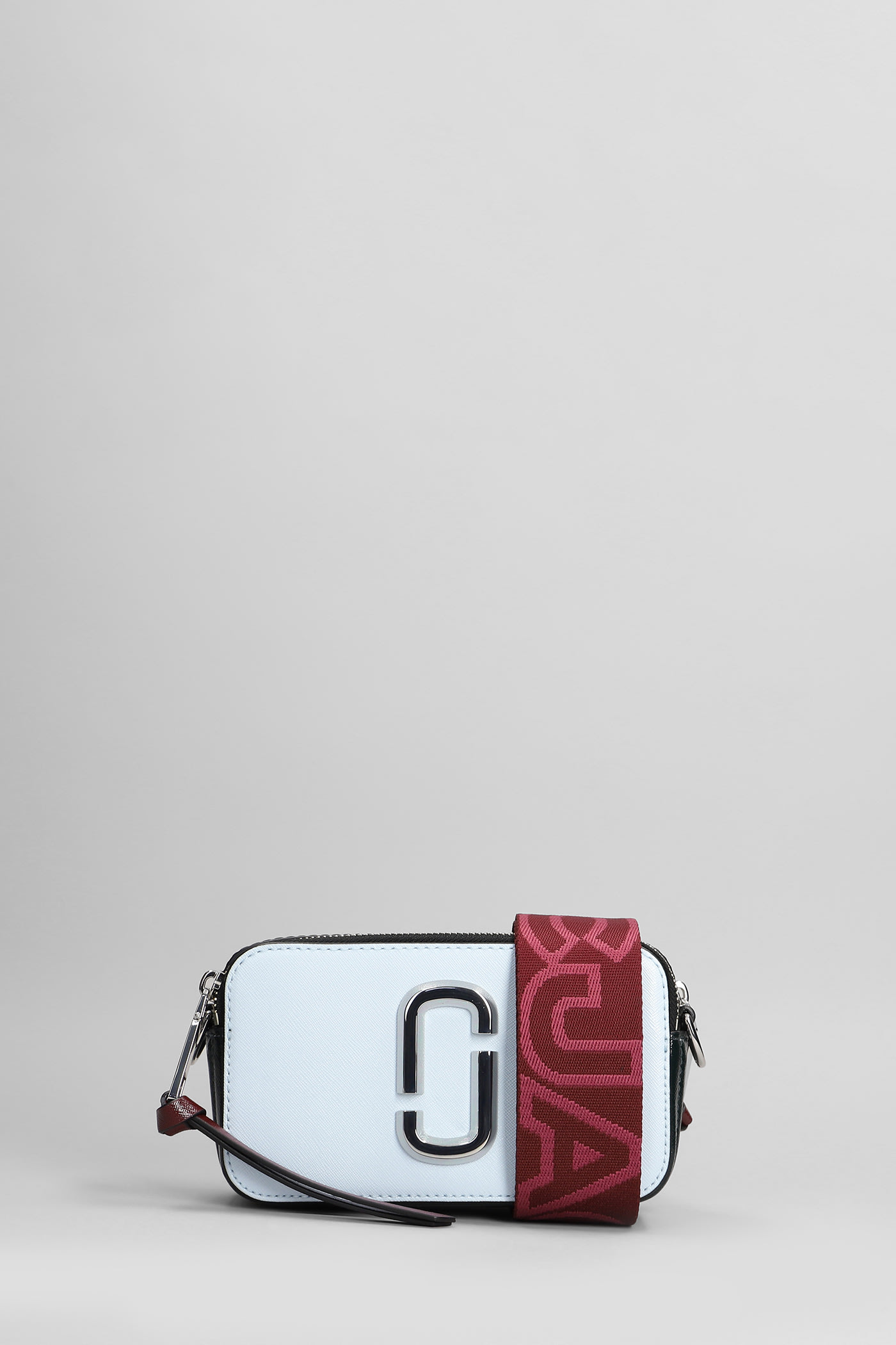 Marc Jacobs The Snapshot Shoulder Bag In Cyan Leather In Cyan
