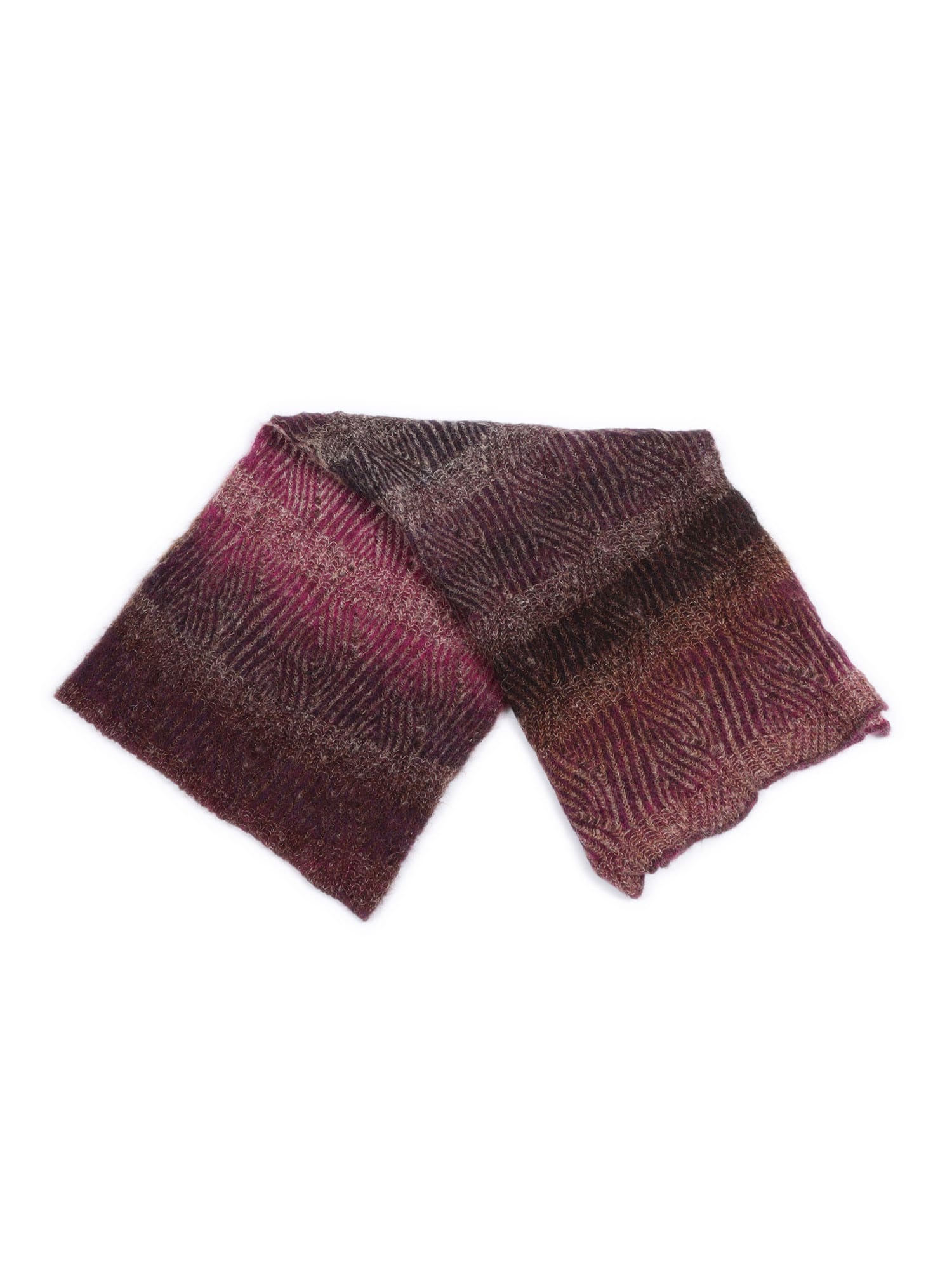 Kangra Cashmere Scarf With Faded Effect In Brown