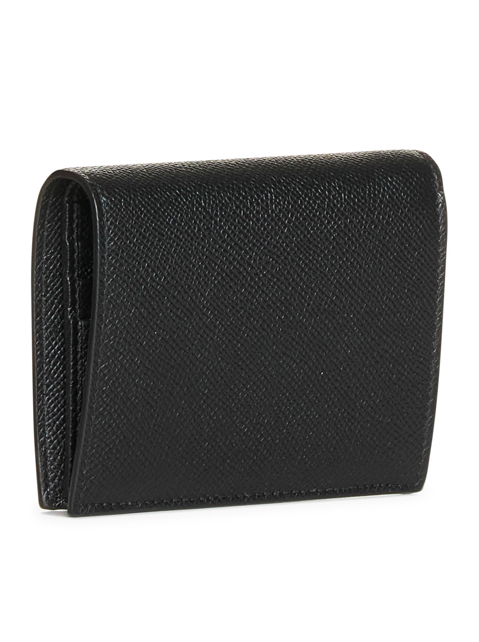 Shop Ferragamo Gancini Bifold Wallet In Black