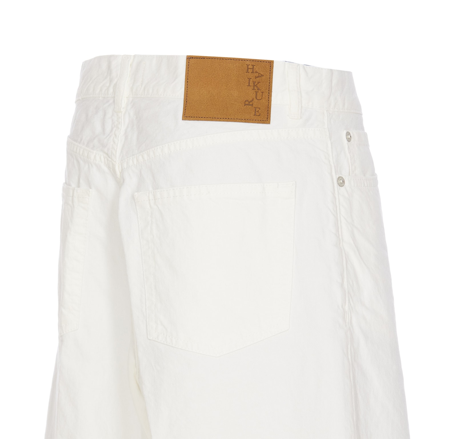 Haikure Nine In The Morning "giove Piatto" Slim Trouser In White