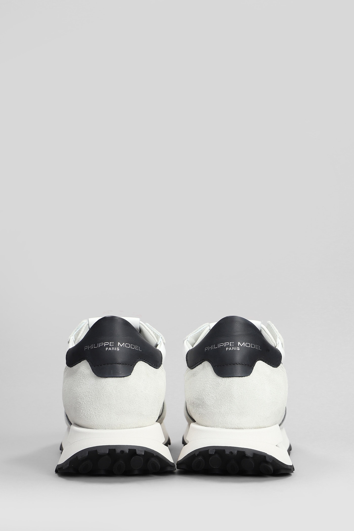 Philippe Model Panelled Lace-up Sneakers In White