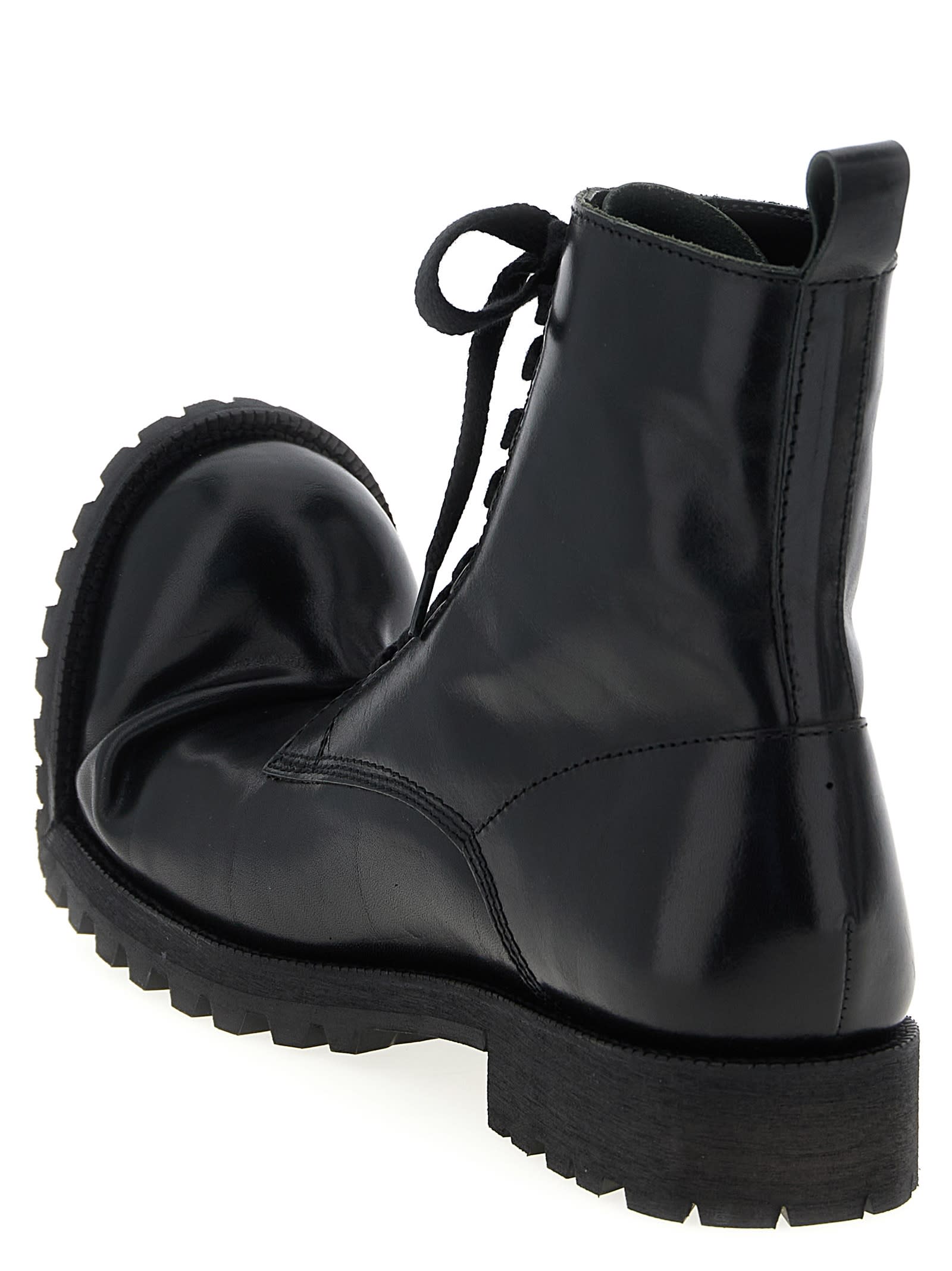 Comme Des Garçons Homme Deux Comme Des Garçons Homme Plus Comme Des Garçons X Kids Love Gaite Combat Boots In Black