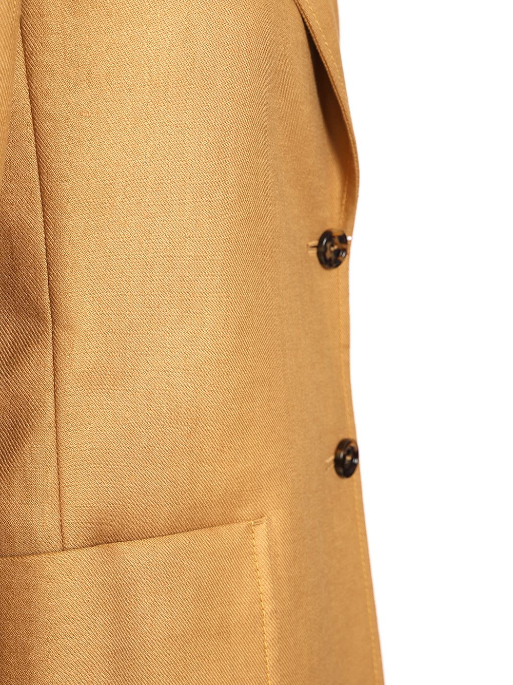 Max Mara Linen Blazer In Nude