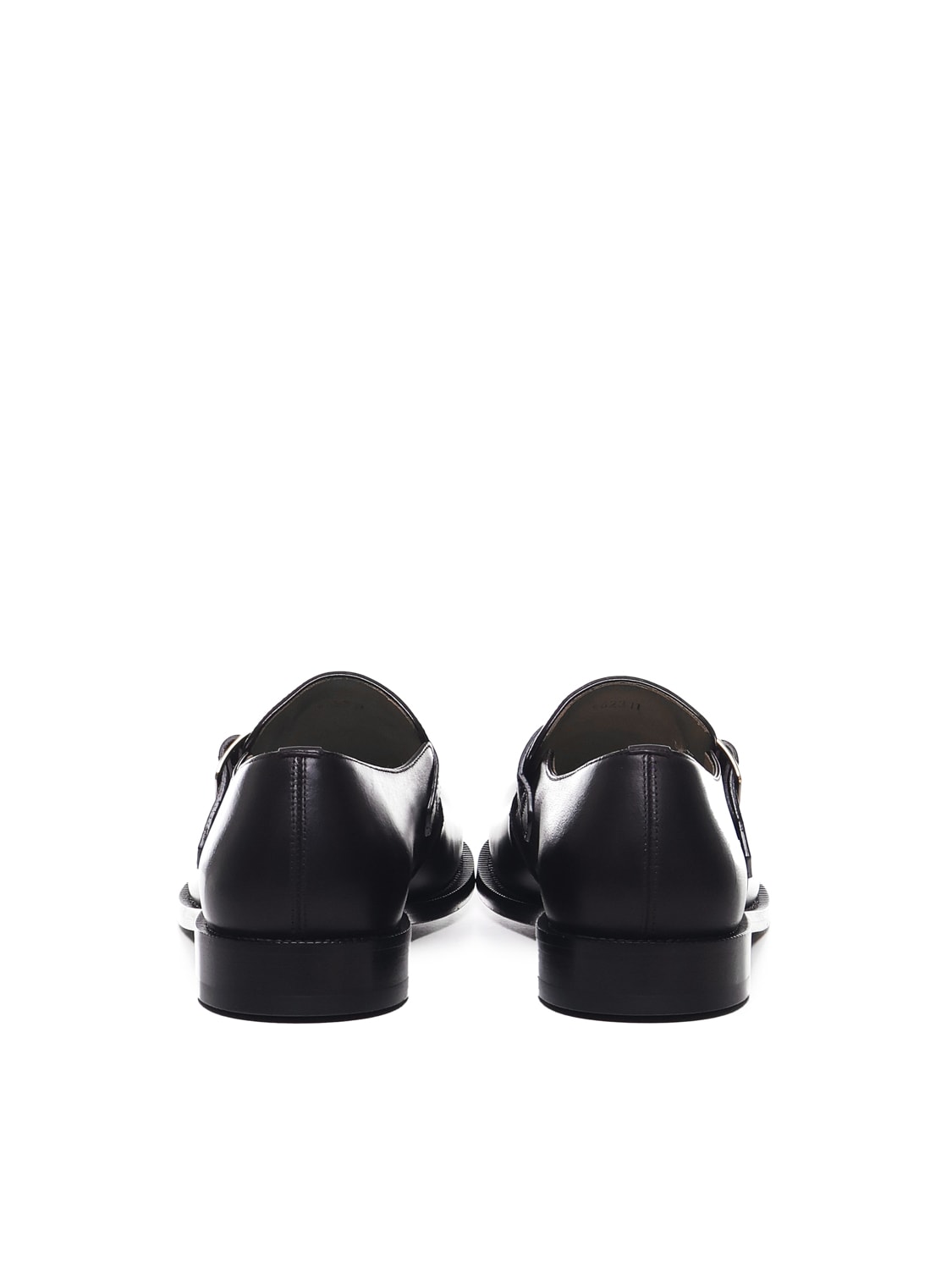 Shop Loewe Campo Buckle Derby In Calfskin In Black