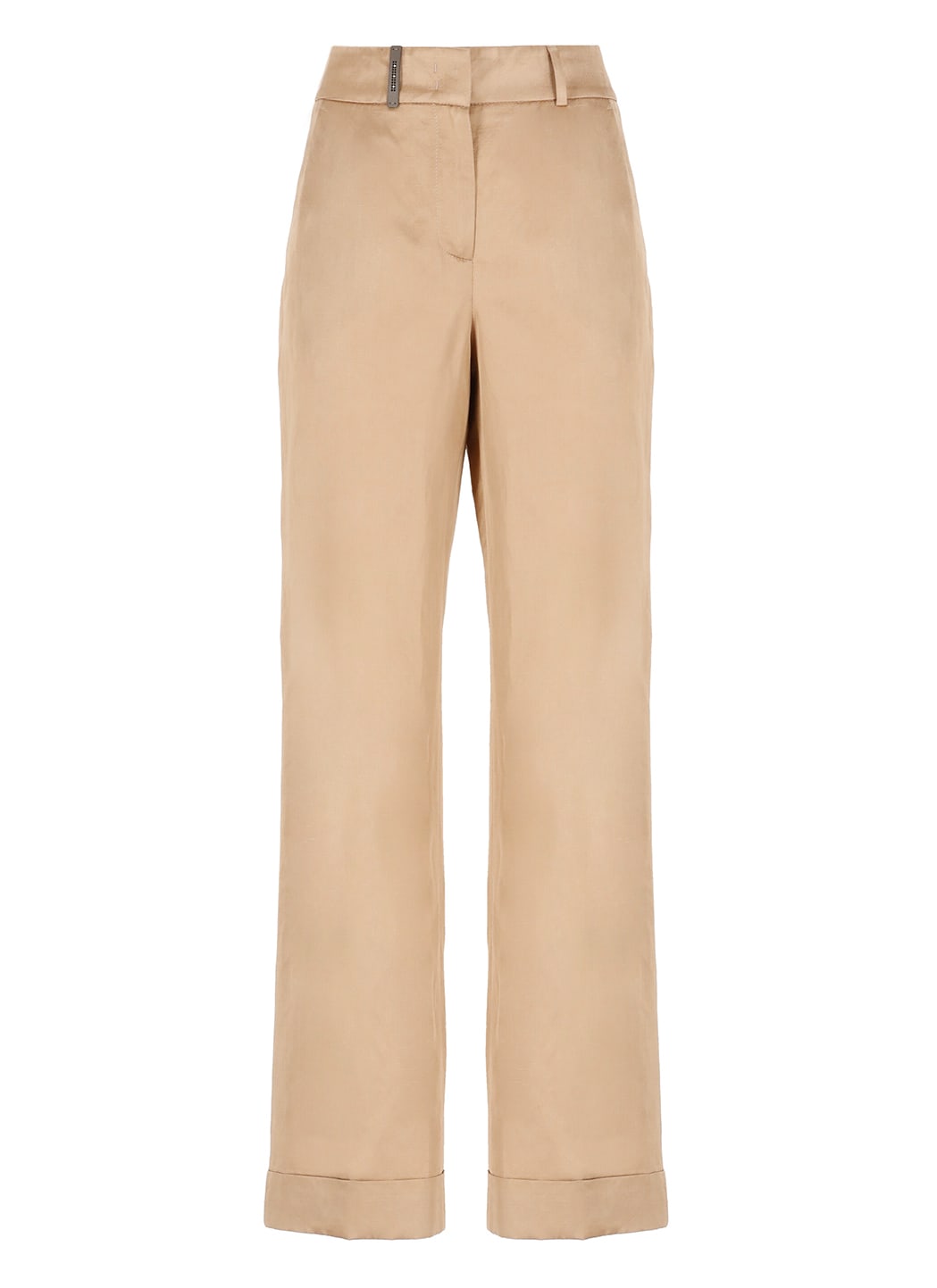 Linen And Cotton Blend Trousers