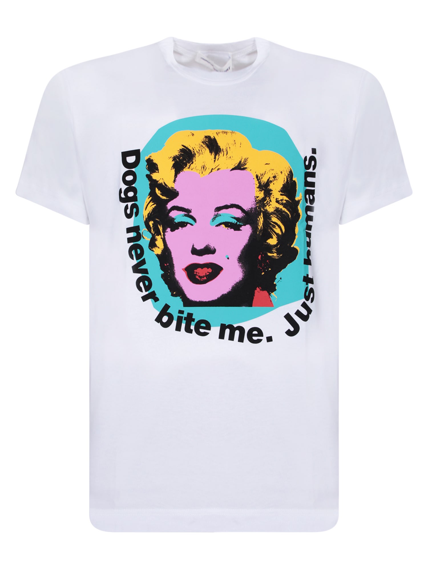 Shop Comme Des Garçons Shirt Marilyng White T-shirt