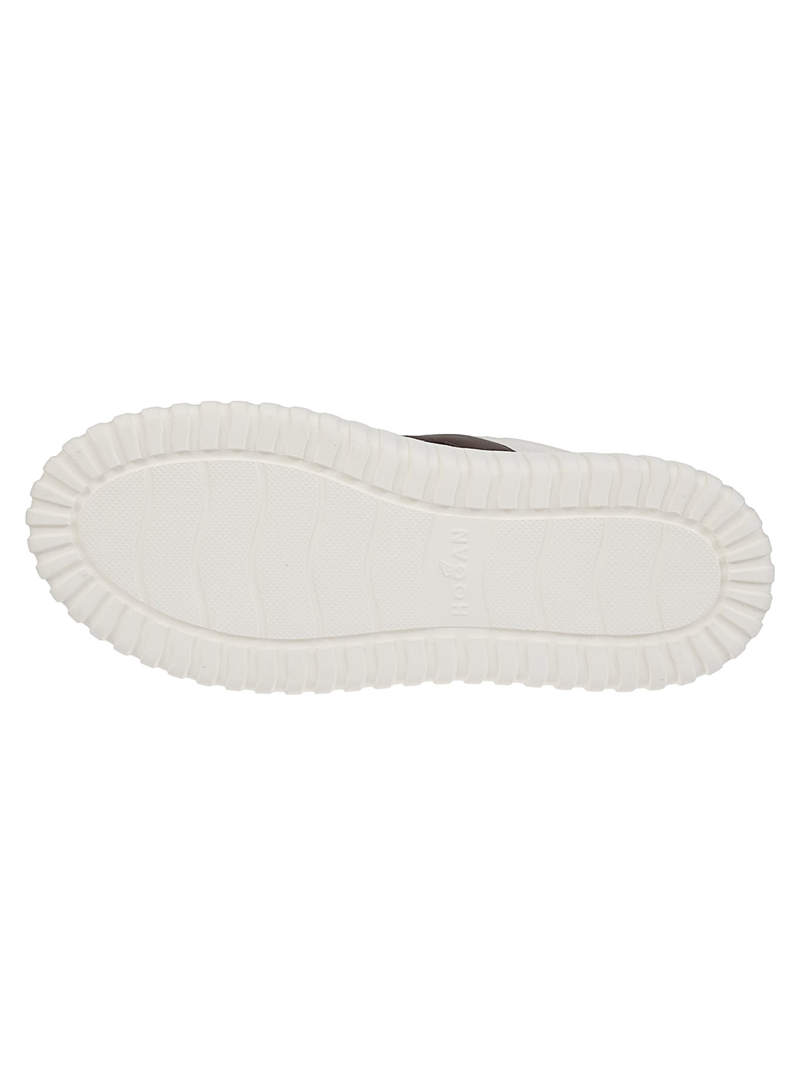 Hogan Beige Sneakers With Chunky Ridged Sole