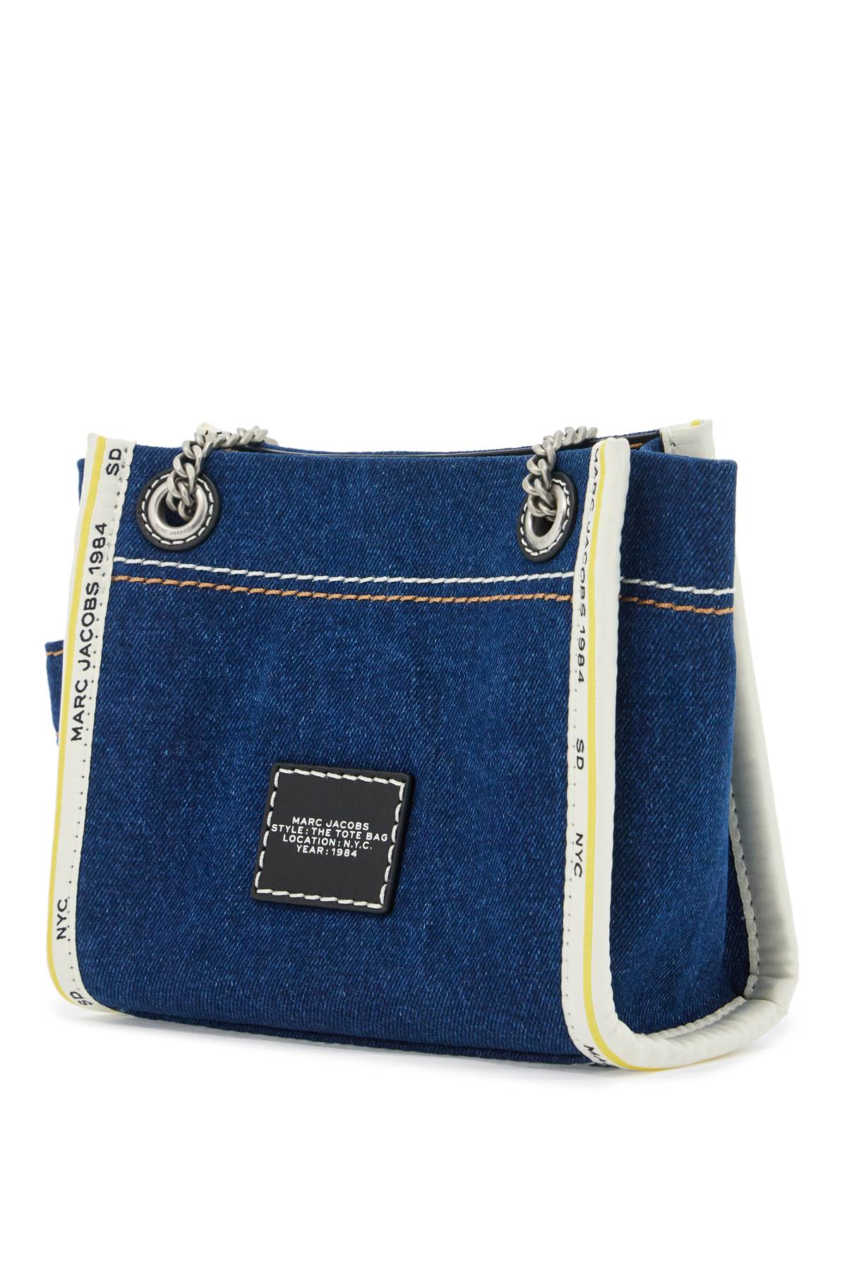 Marc Jacobs The Denim Chain Crossbody Tote Crossbody Bags In Darkwash
