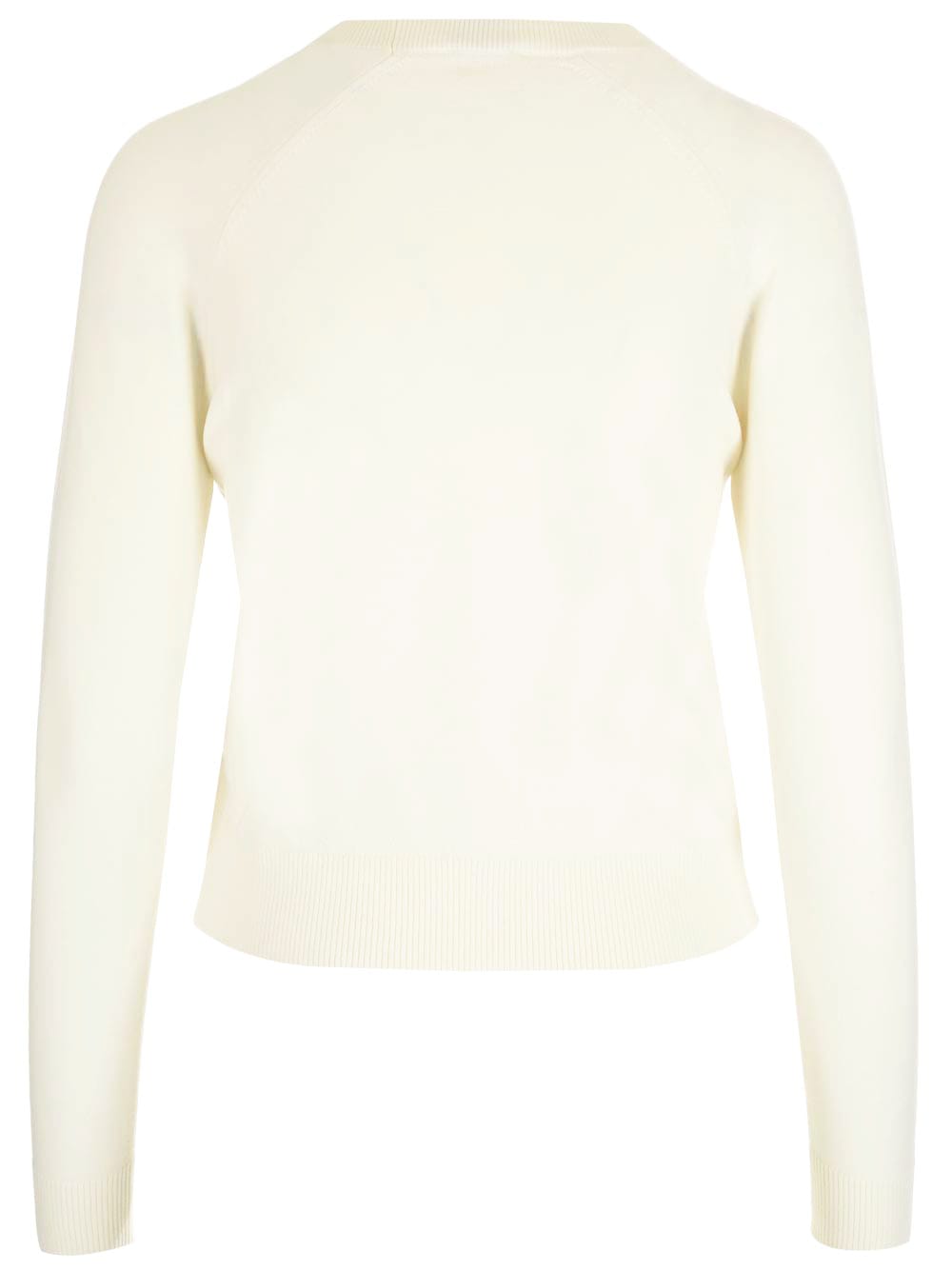 Shop Patou White Sweater With Logo In Bianco