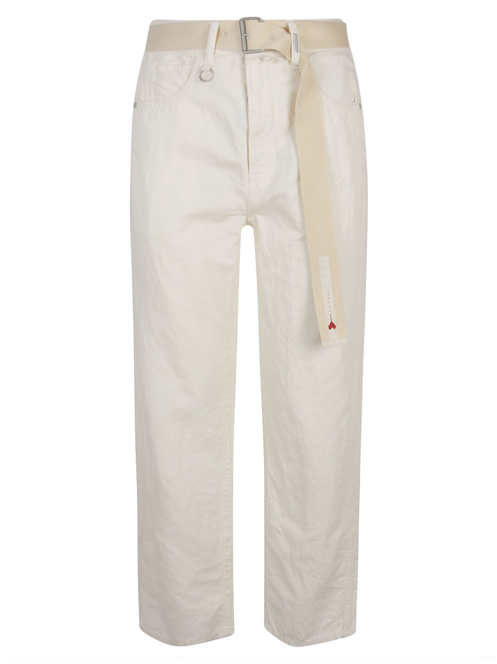 Shop High Trousers In Latte