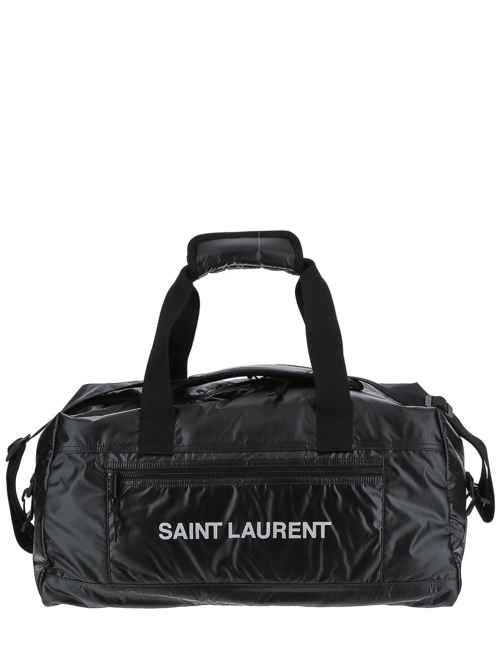 Shop Saint Laurent Nuxx Duffle Bag In Black