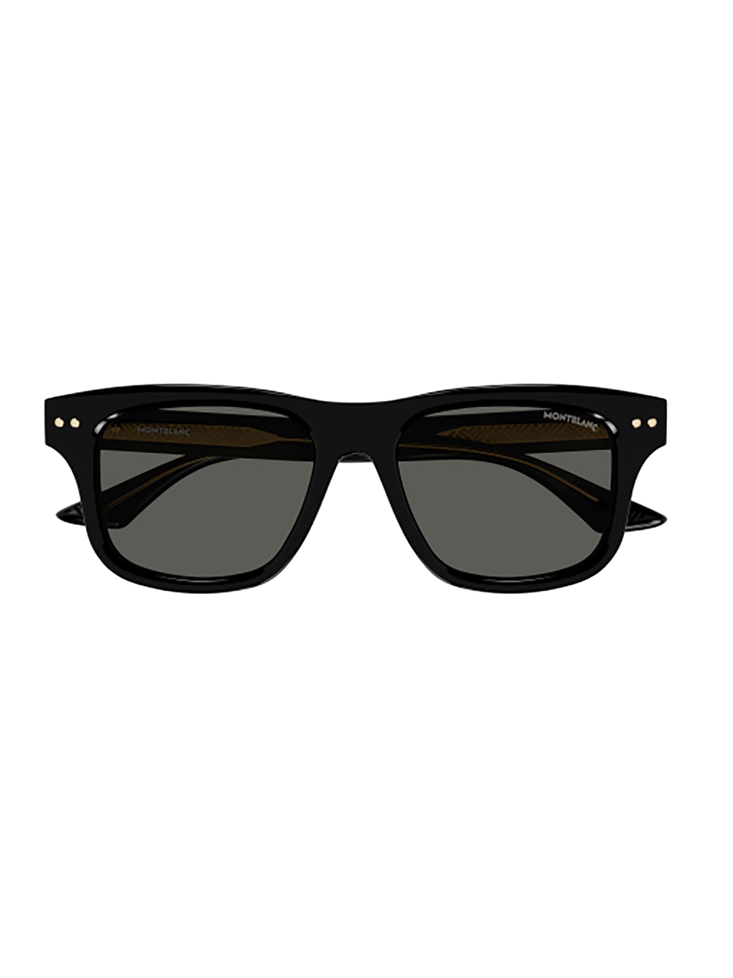 Shop Montblanc Mb0319s Sunglasses In Black Black Smoke