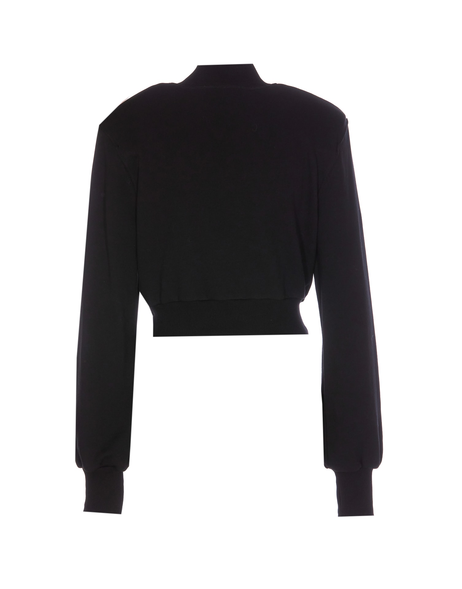 Shop Versace Jeans Couture Bow Tie Sweater In Black