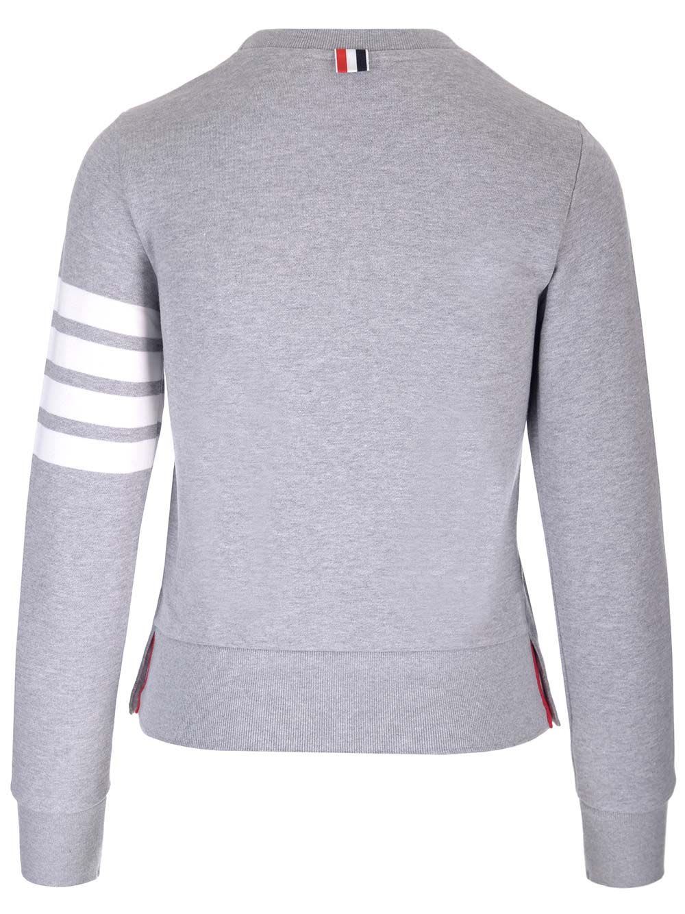 Thom Browne Crewneck Sweatshirt In Gray