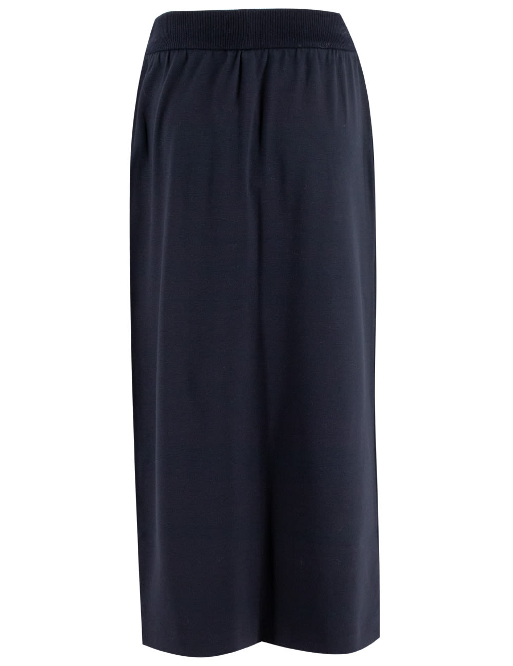 Shop Le Tricot Perugia Skirt In Navy Dark Blue