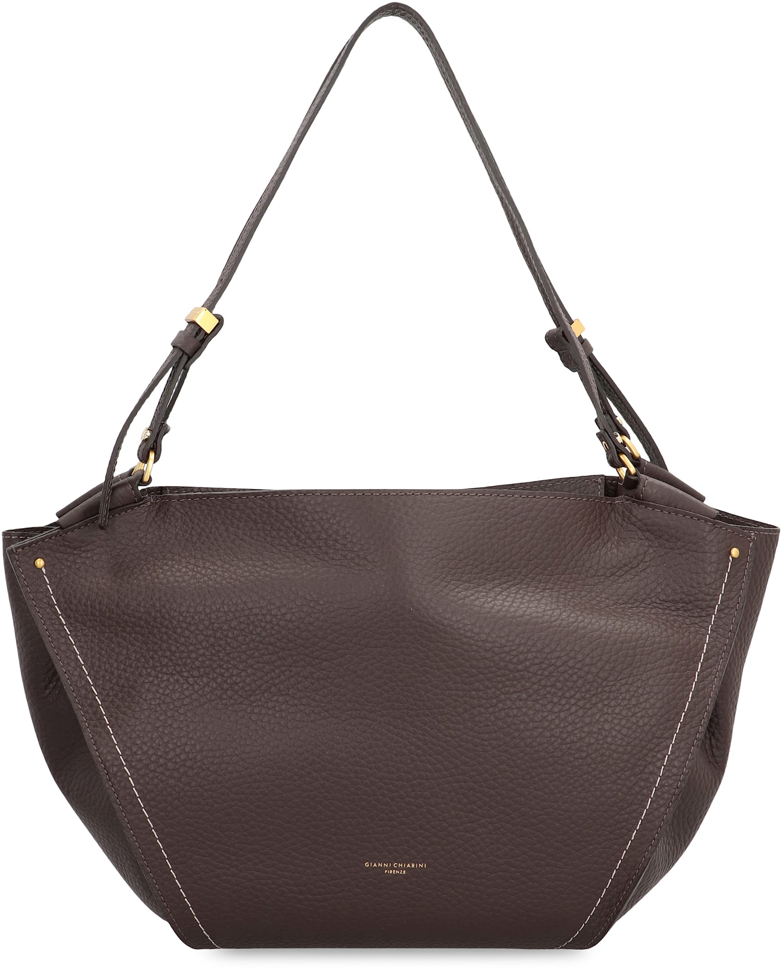 Gianni Chiarini Bloom Leather Bag In Brown