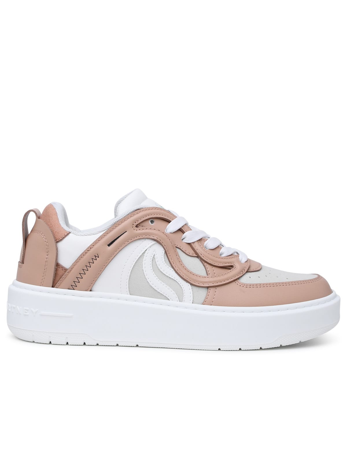 Stella Mccartney S Wave 1 Sneakers In A Powder Polyester Blend In Nude