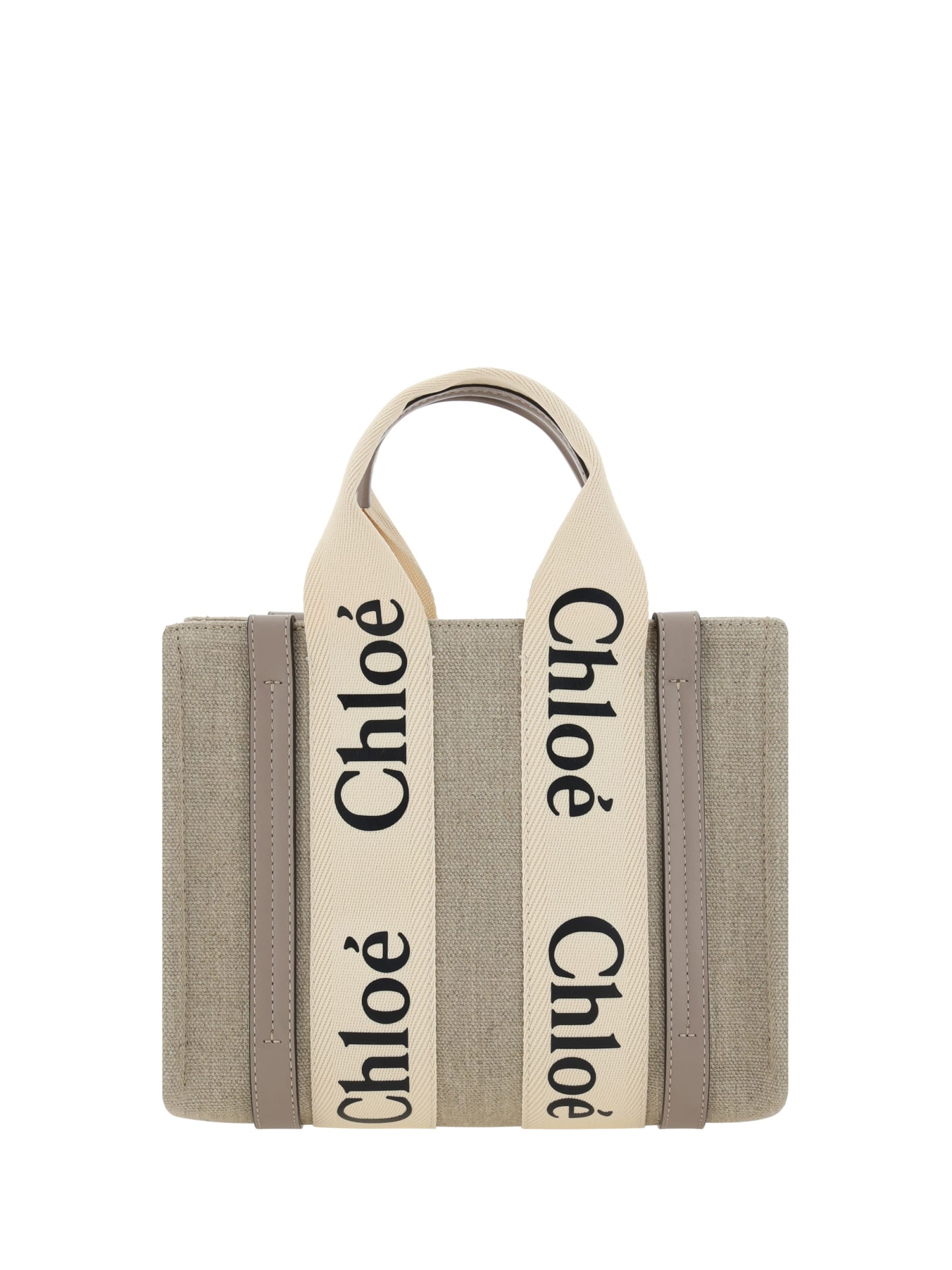 Chloé Woody Handbag In Gray