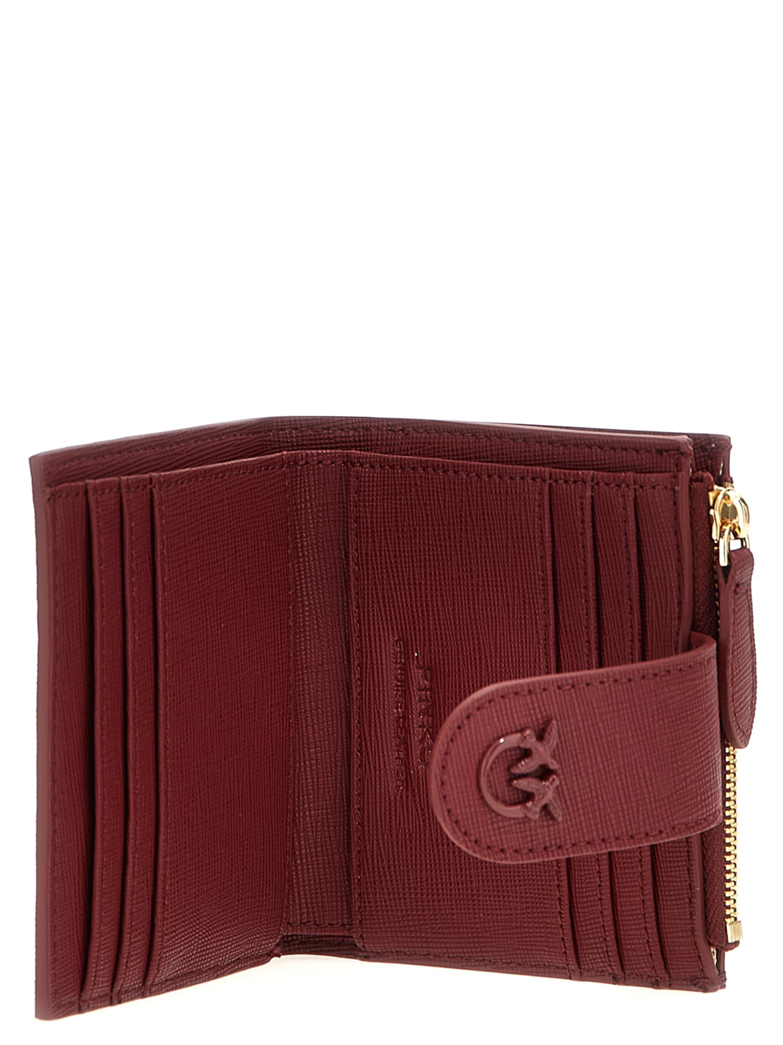 Shop Pinko Multi Purpose Wallet In Bordeaux