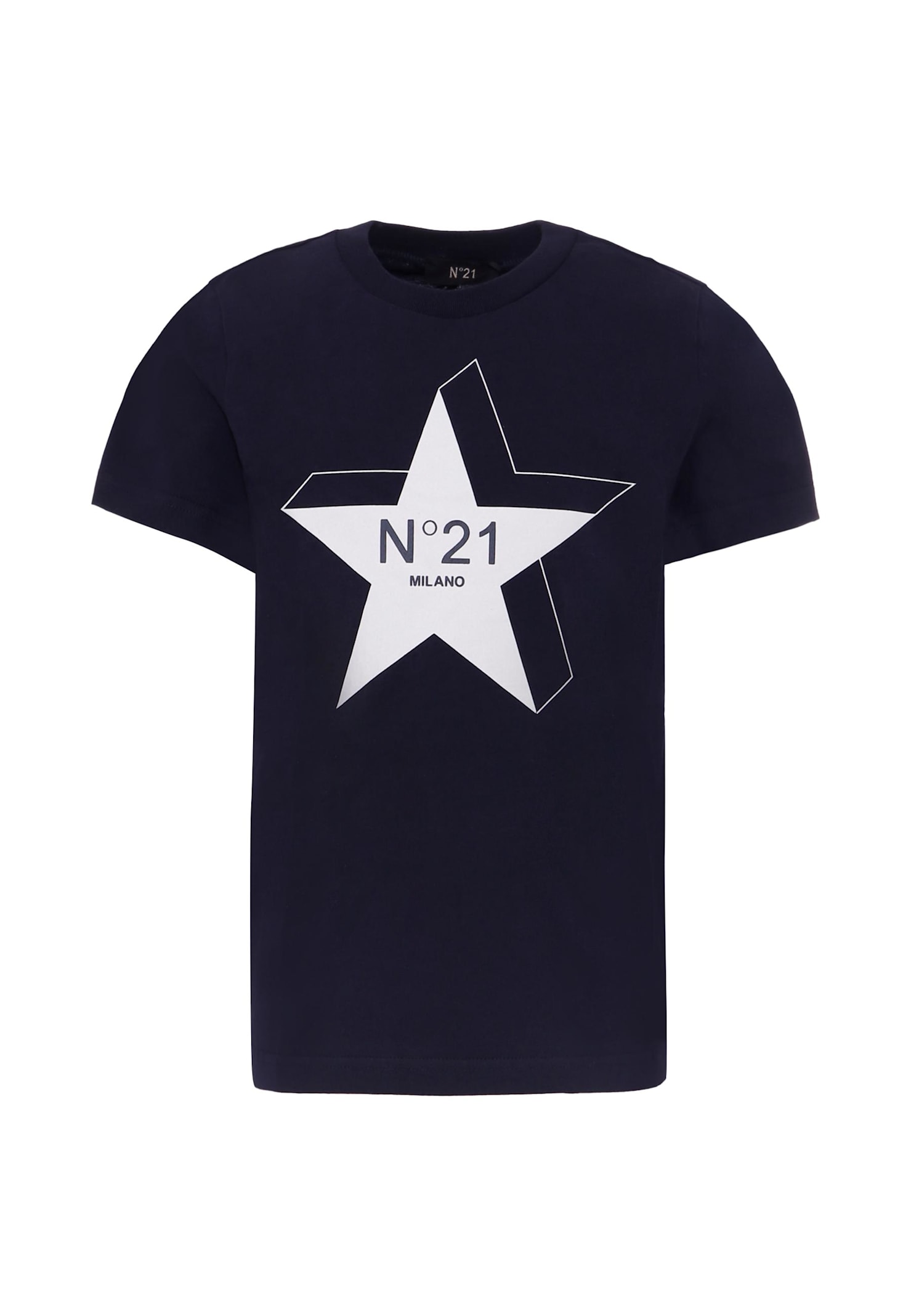 N°21 Kids' Blue T-shirt For Boy With Star