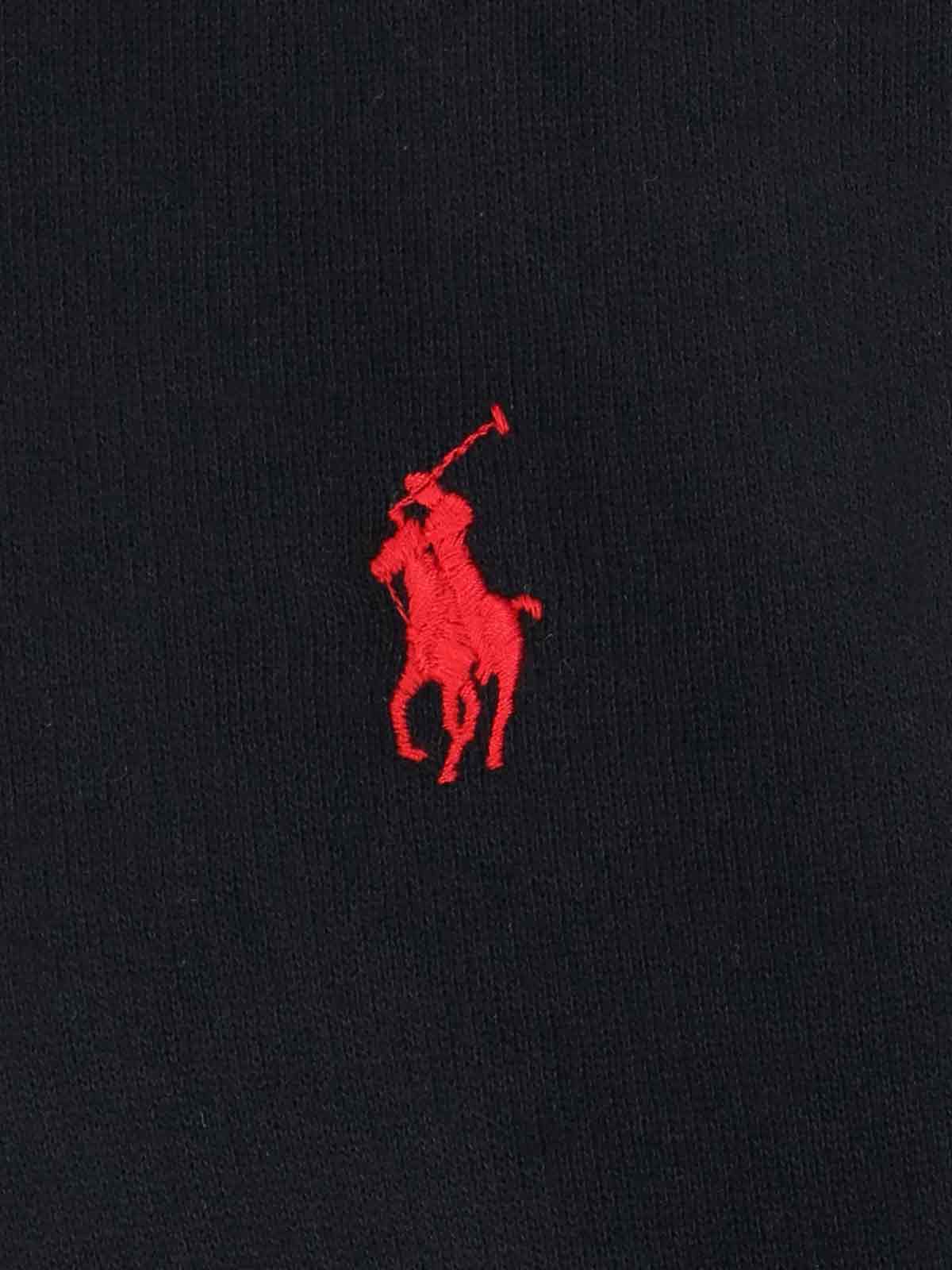 Polo Ralph Lauren Ralph Lauren Pullover Hoodie Black In Black