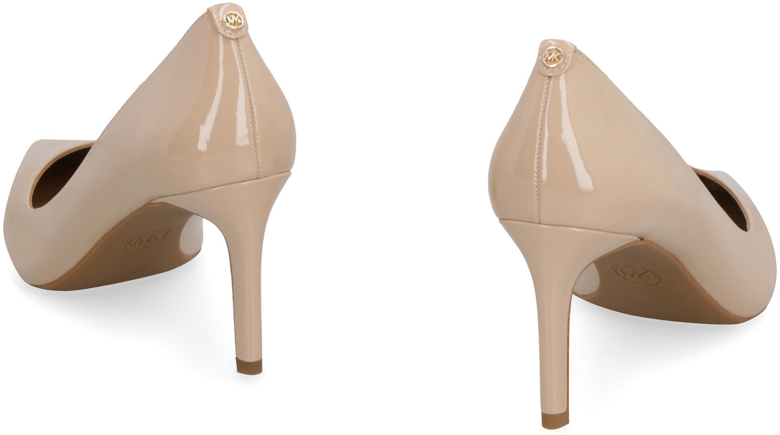 Shop Michael Michael Kors Alina Patent Pointy-toe Pumps In Pink