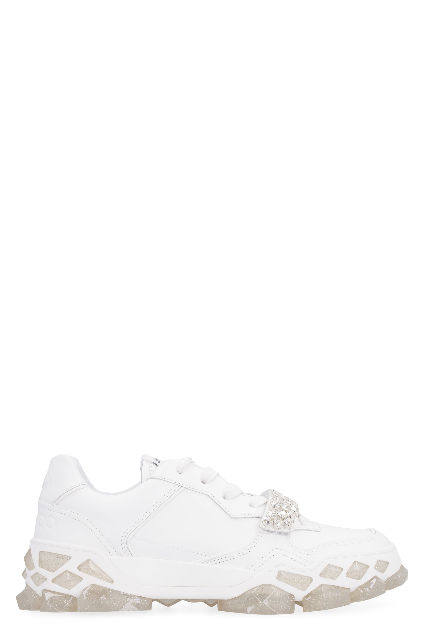 Buy Jimmy Choo Diamond X Leather Low-top Sneakers online, shop Jimmy Choo shoes with free shipping