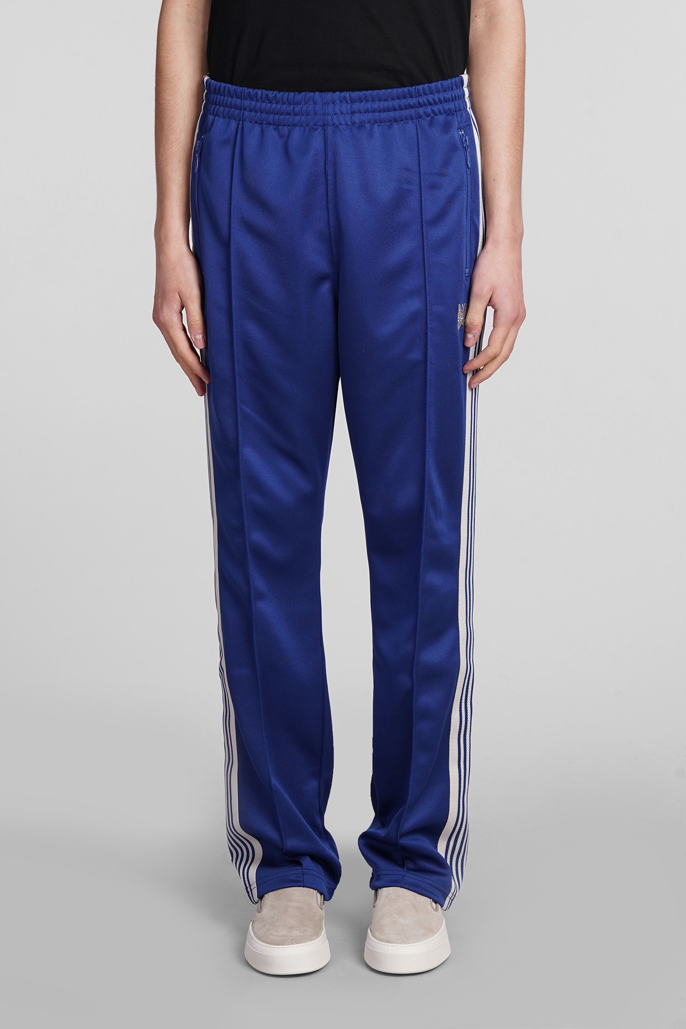 Shop Needles Pants In Blue Polyester