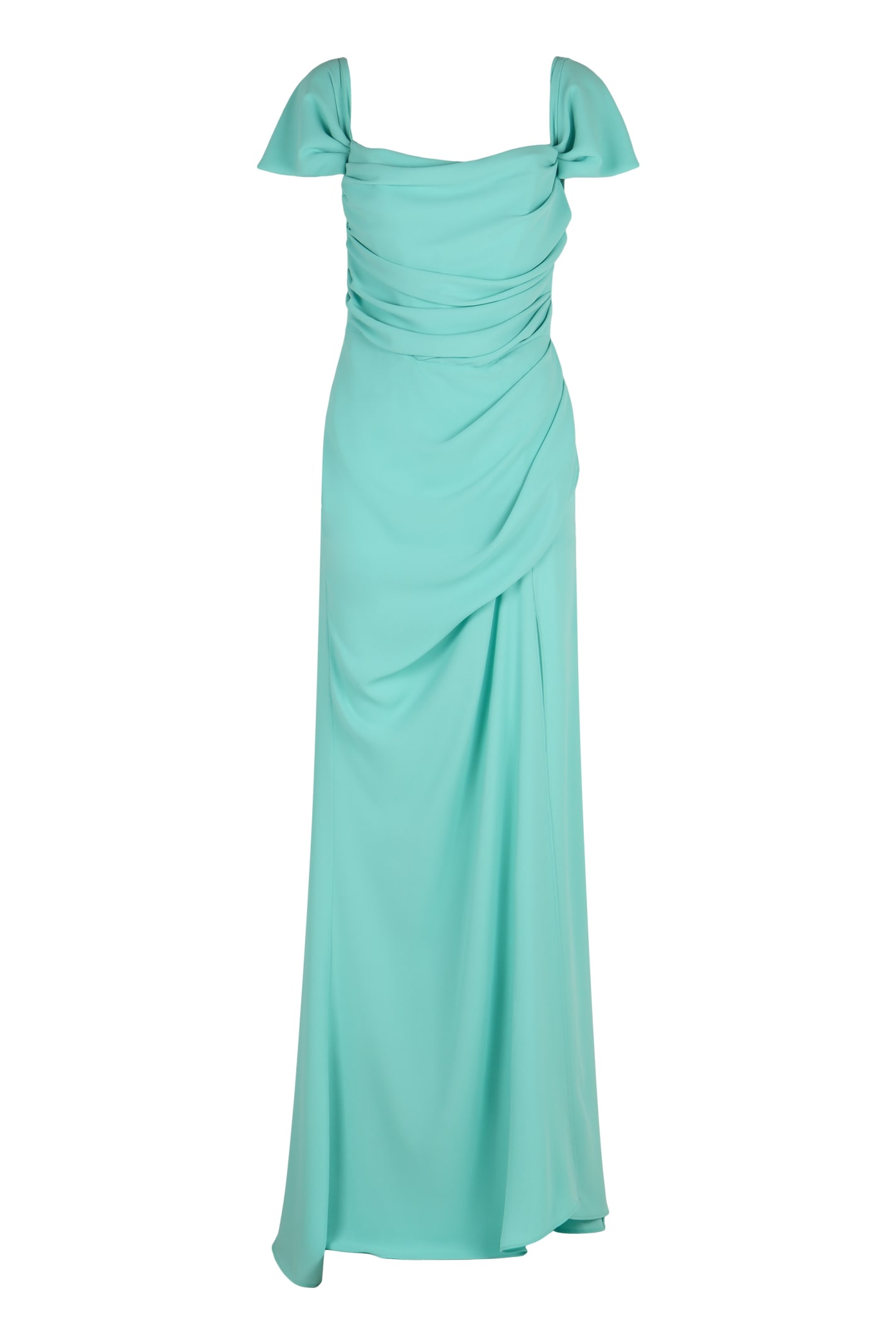 Shop Giuseppe Di Morabito Crepe Dress In Green