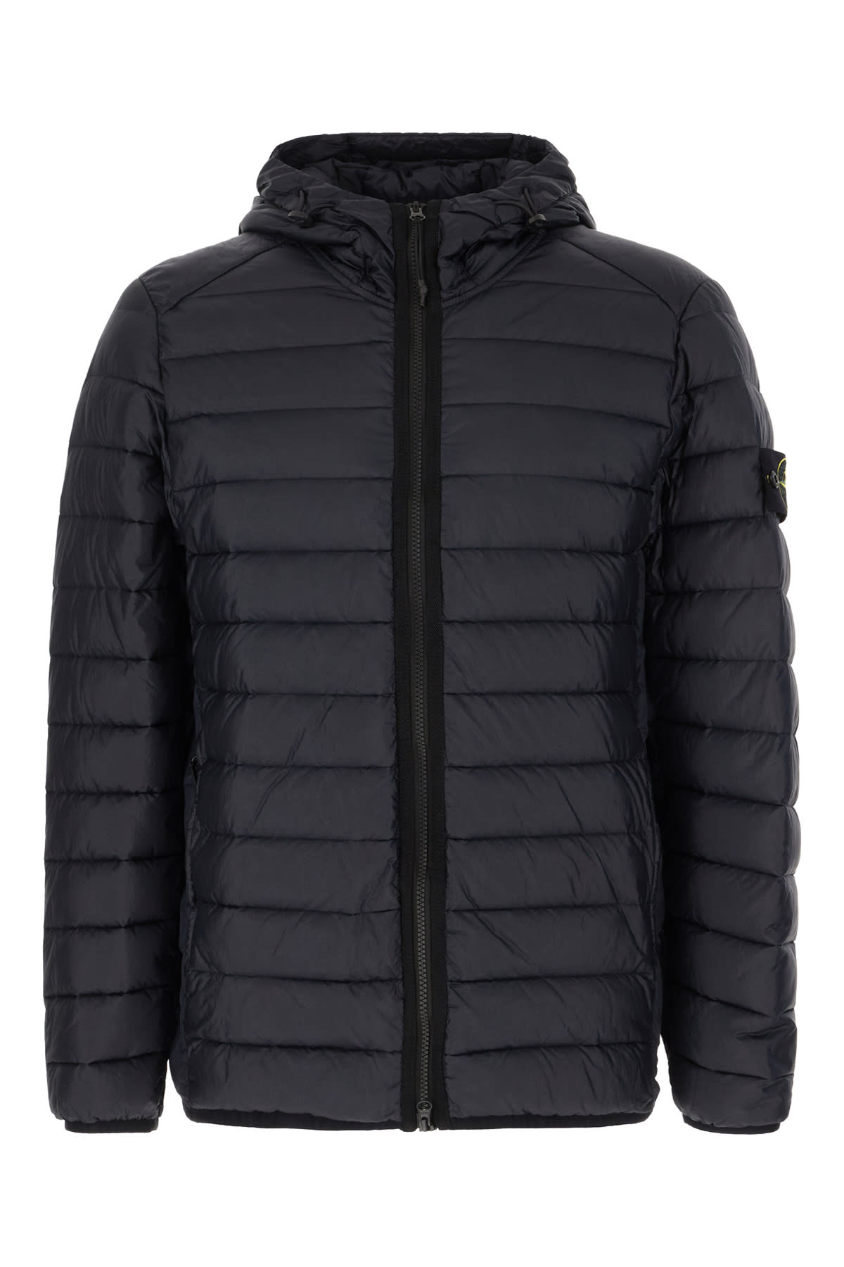 Shop Stone Island Midnight Blue Nylon Down Jacket In Navy Blue