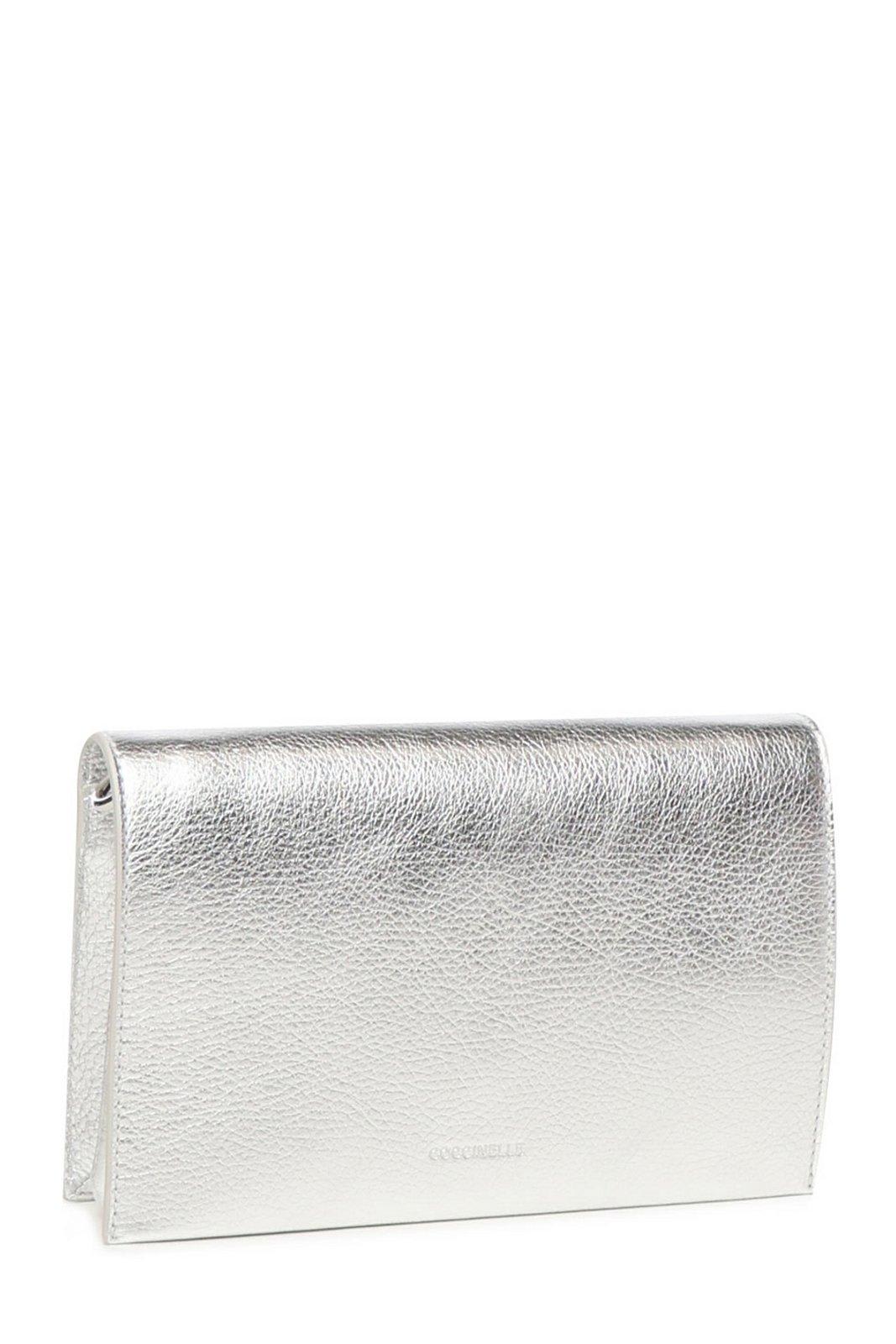 Coccinelle Silver Dandy Bag In Silver