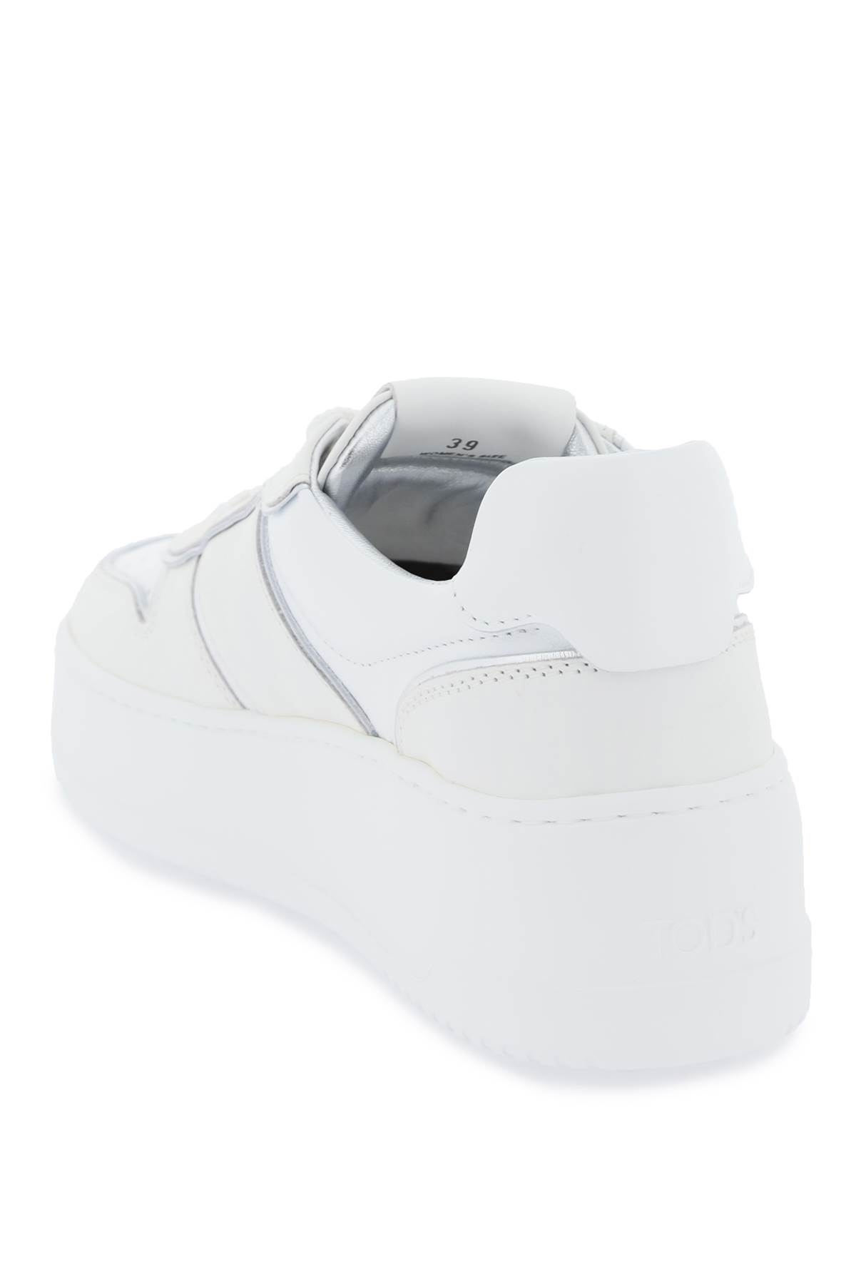 Tod's Women's Leather Platform Sneakers In White