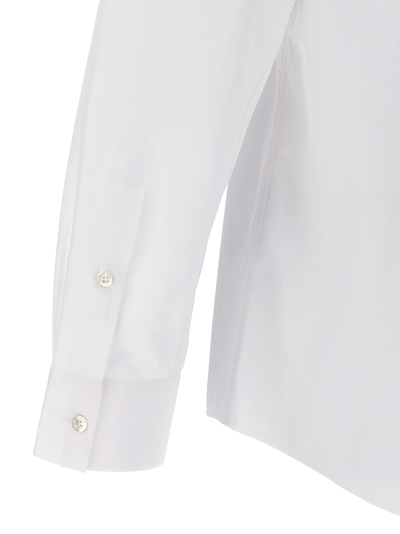 Shop Moschino Teddy Shirt In White