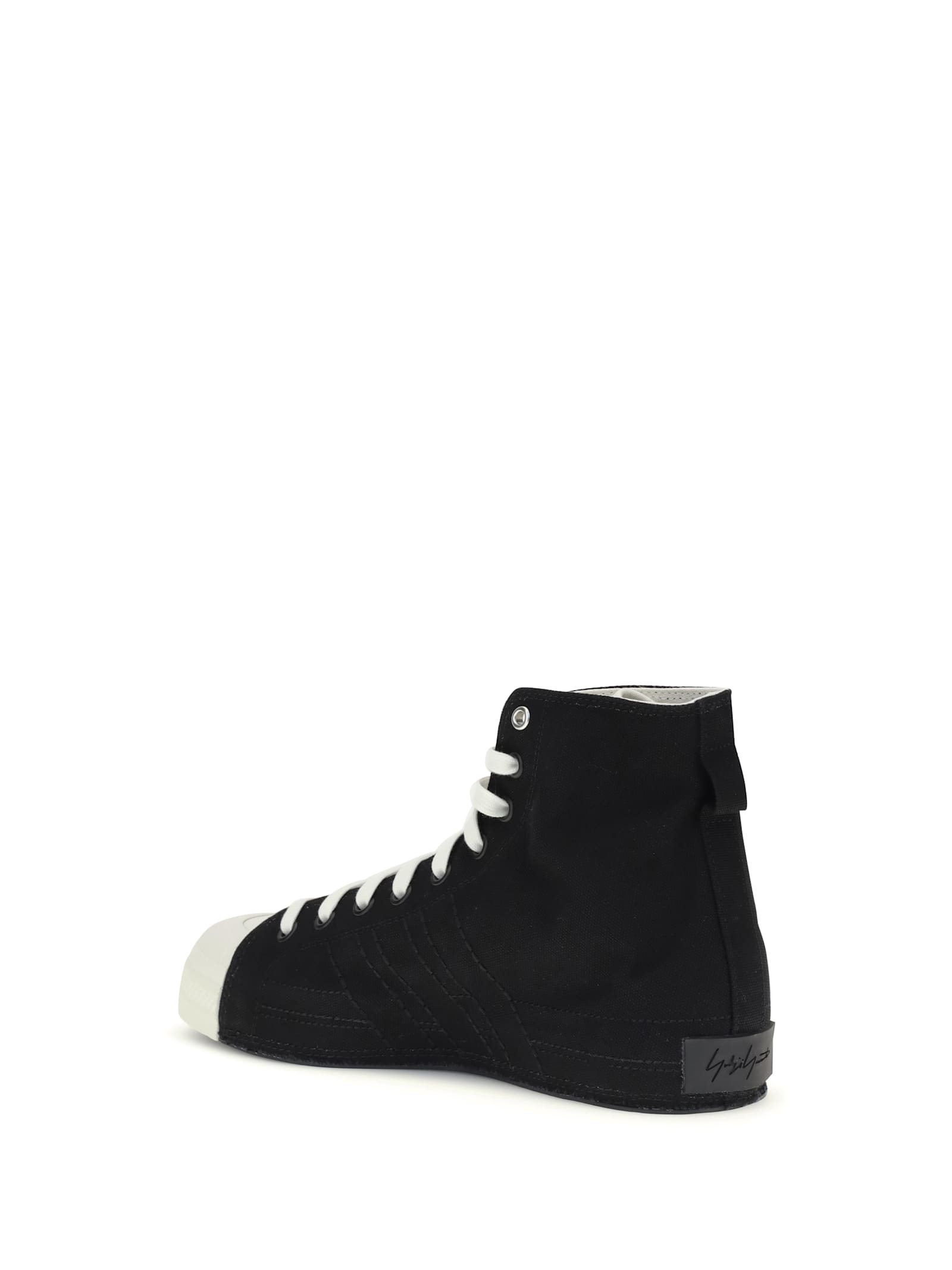Y-3 Nizza Hi Sneakers In Black
