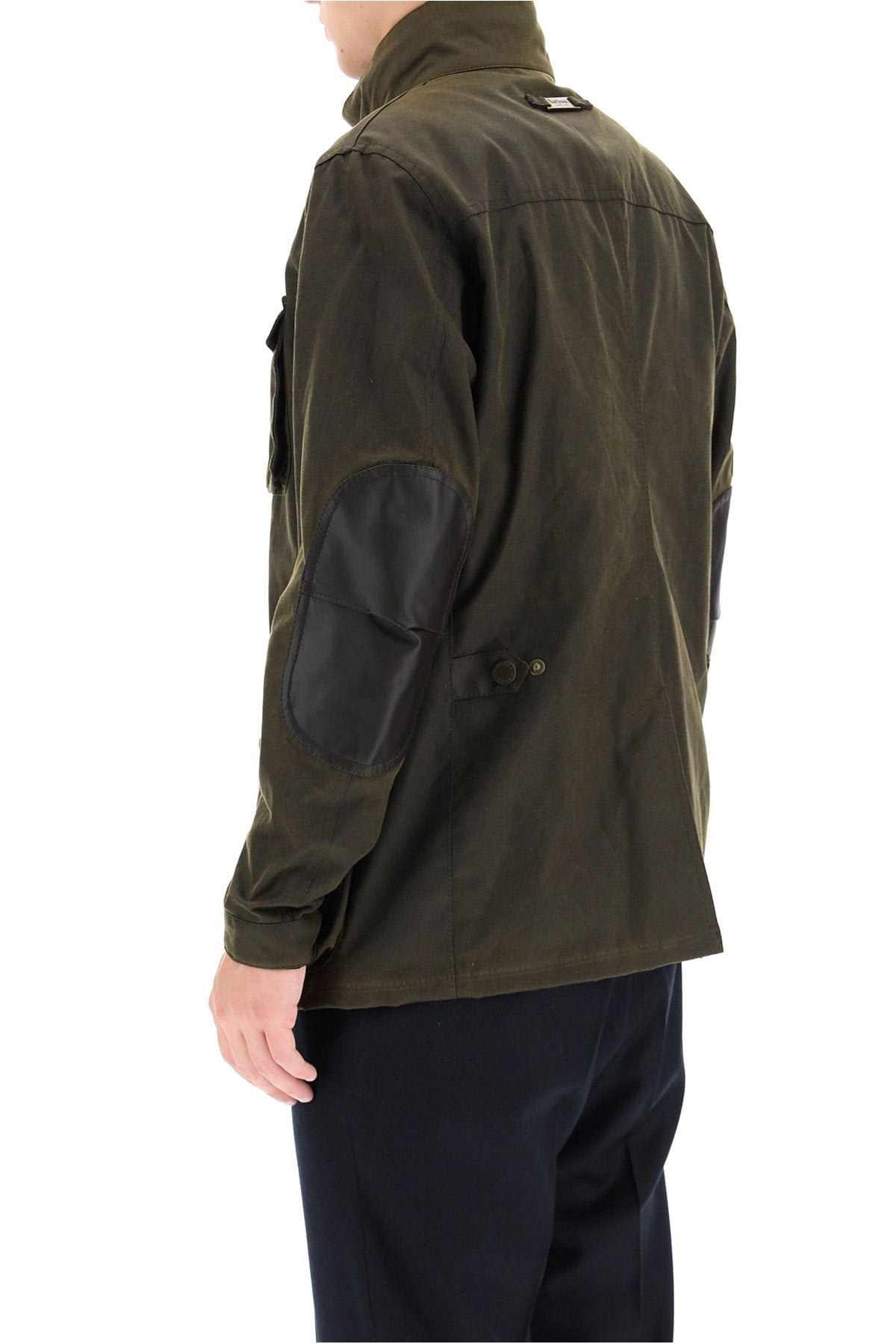 Shop Barbour Ogston Jacket In Coated Cotton In Olive