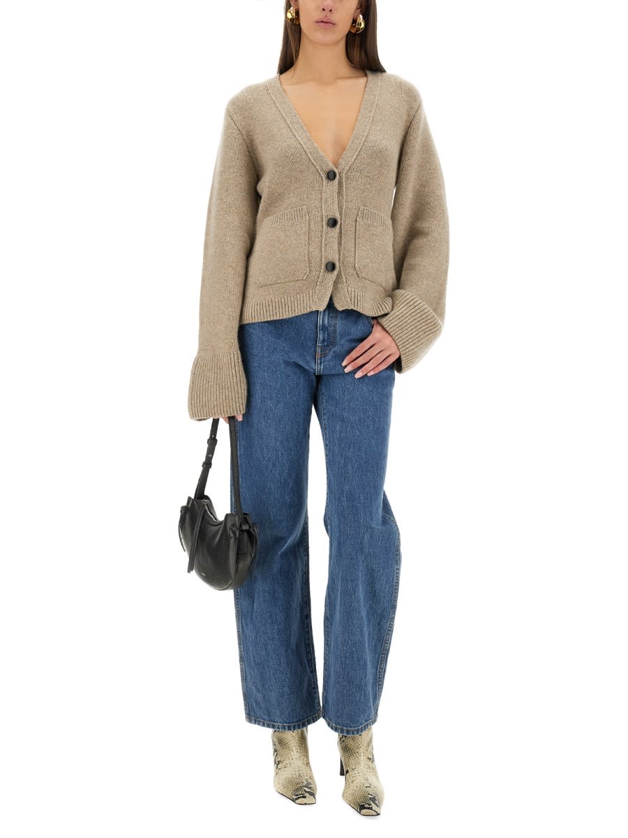 Shop Khaite Scarlet Cardigan In Beige