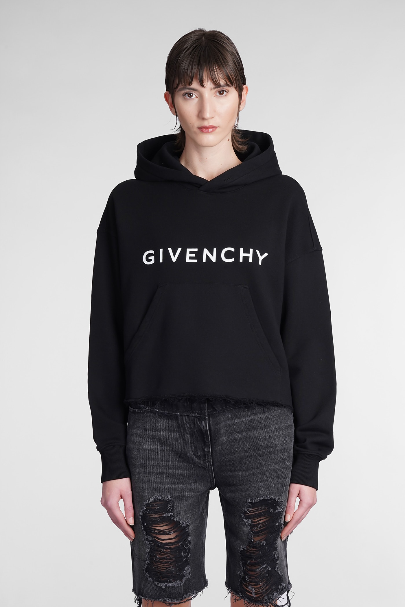 GIVENCHY SWEATSHIRT IN BLACK COTTON