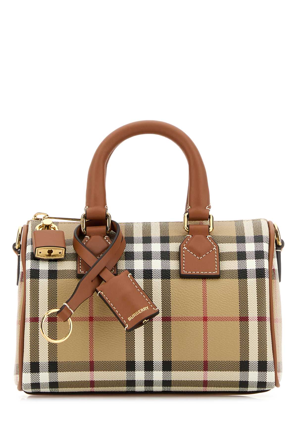 Burberry Printed Canvas Mini Check Handbag
