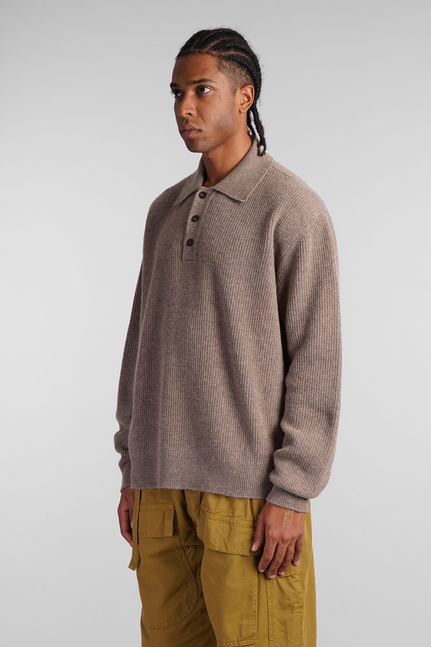 PAURA PALERMO POLO IN BEIGE WOOL 